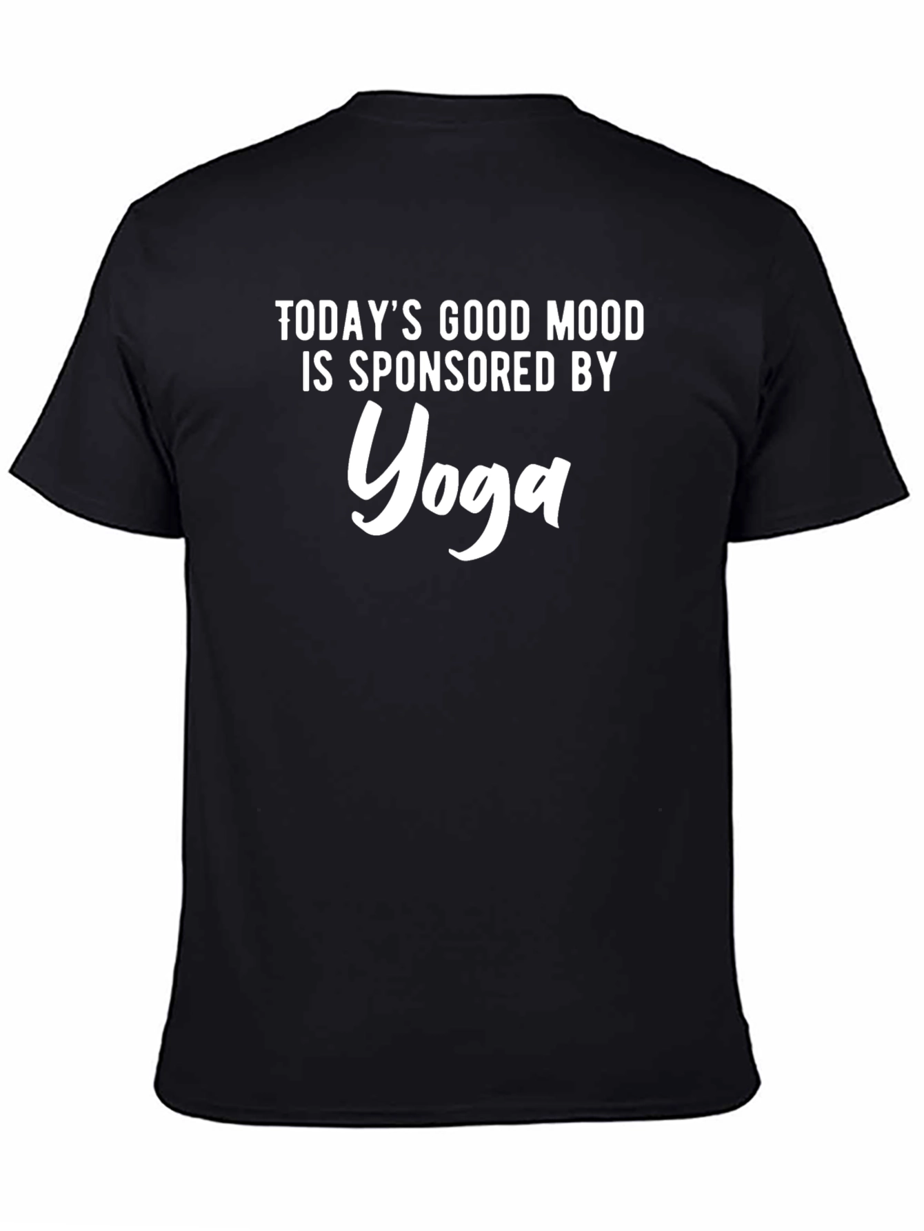 Yoga Sponsored Good Mood Black T-Shirt