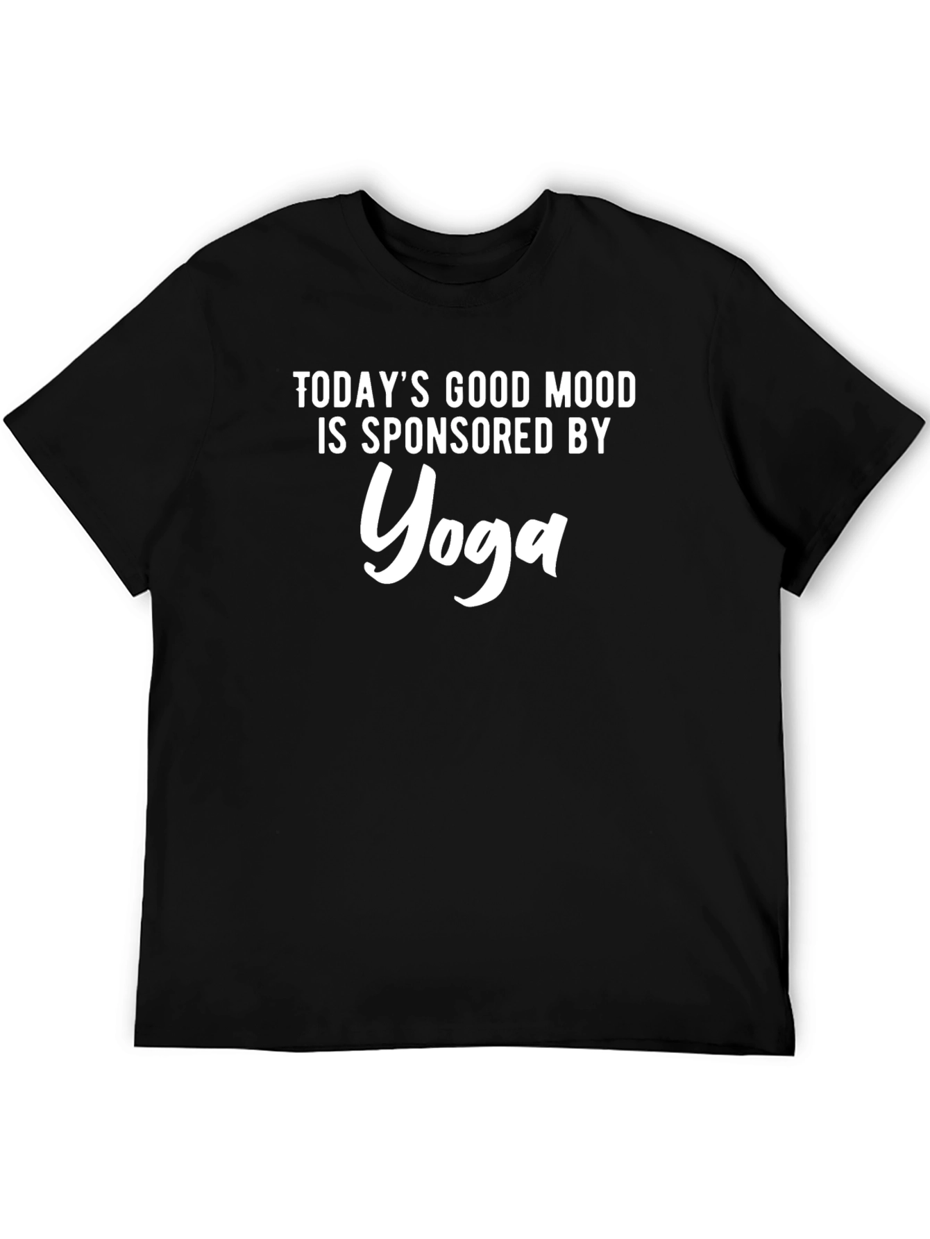 Yoga Sponsored Good Mood Black T-Shirt