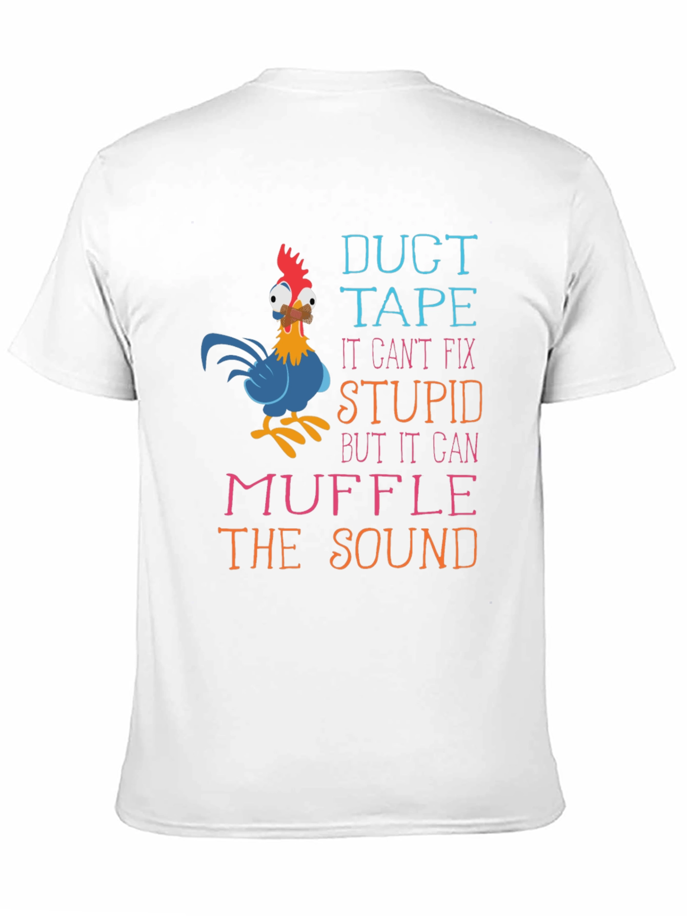 Duct Tape Fix Stupid Humor Graphic T-Shirt