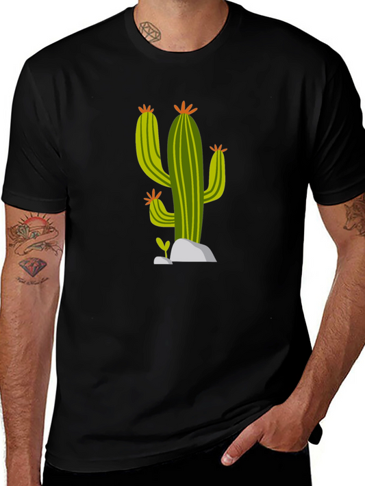 Cactus Graphic Black T-Shirt