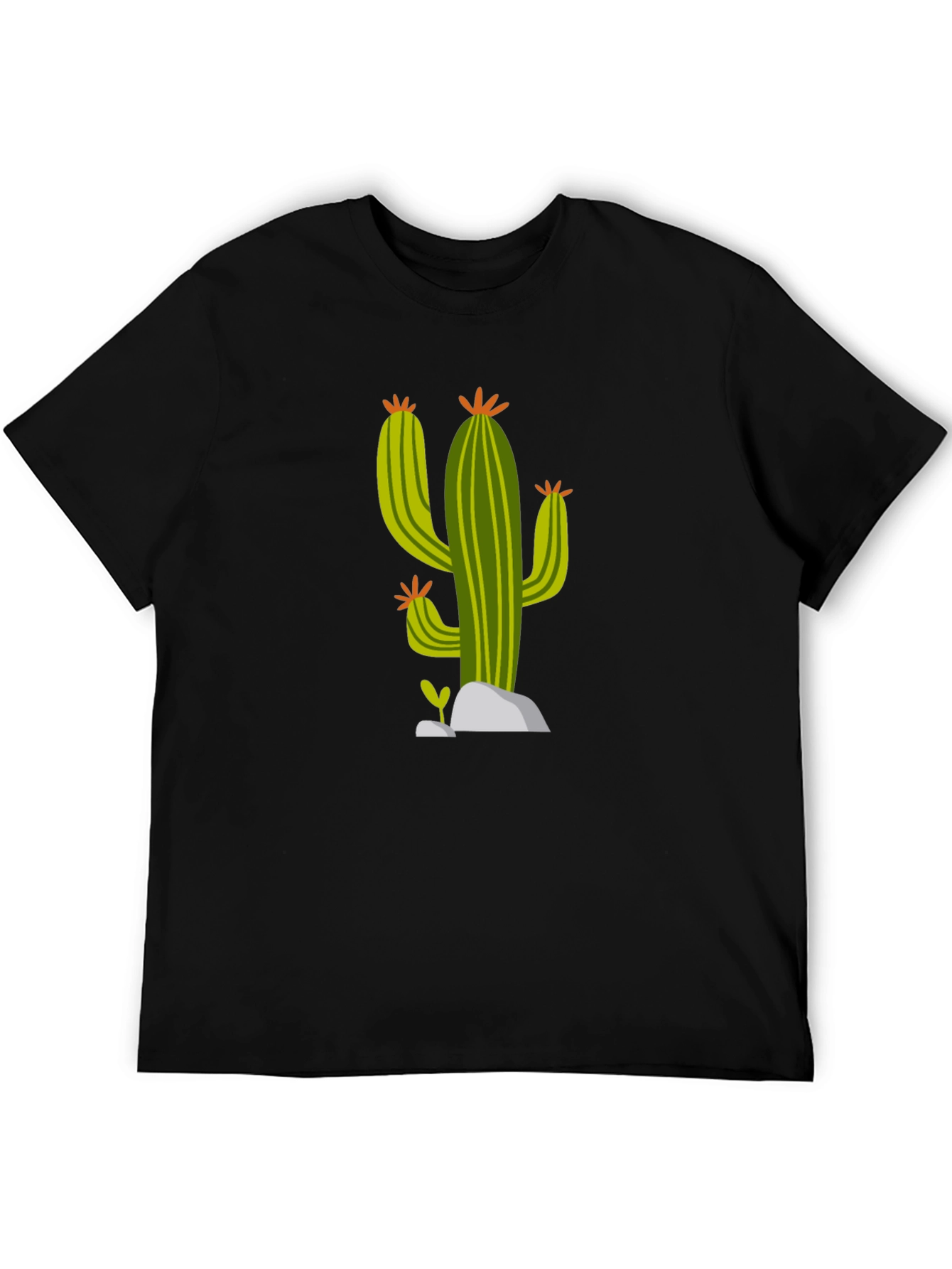 Cactus Graphic Black T-Shirt
