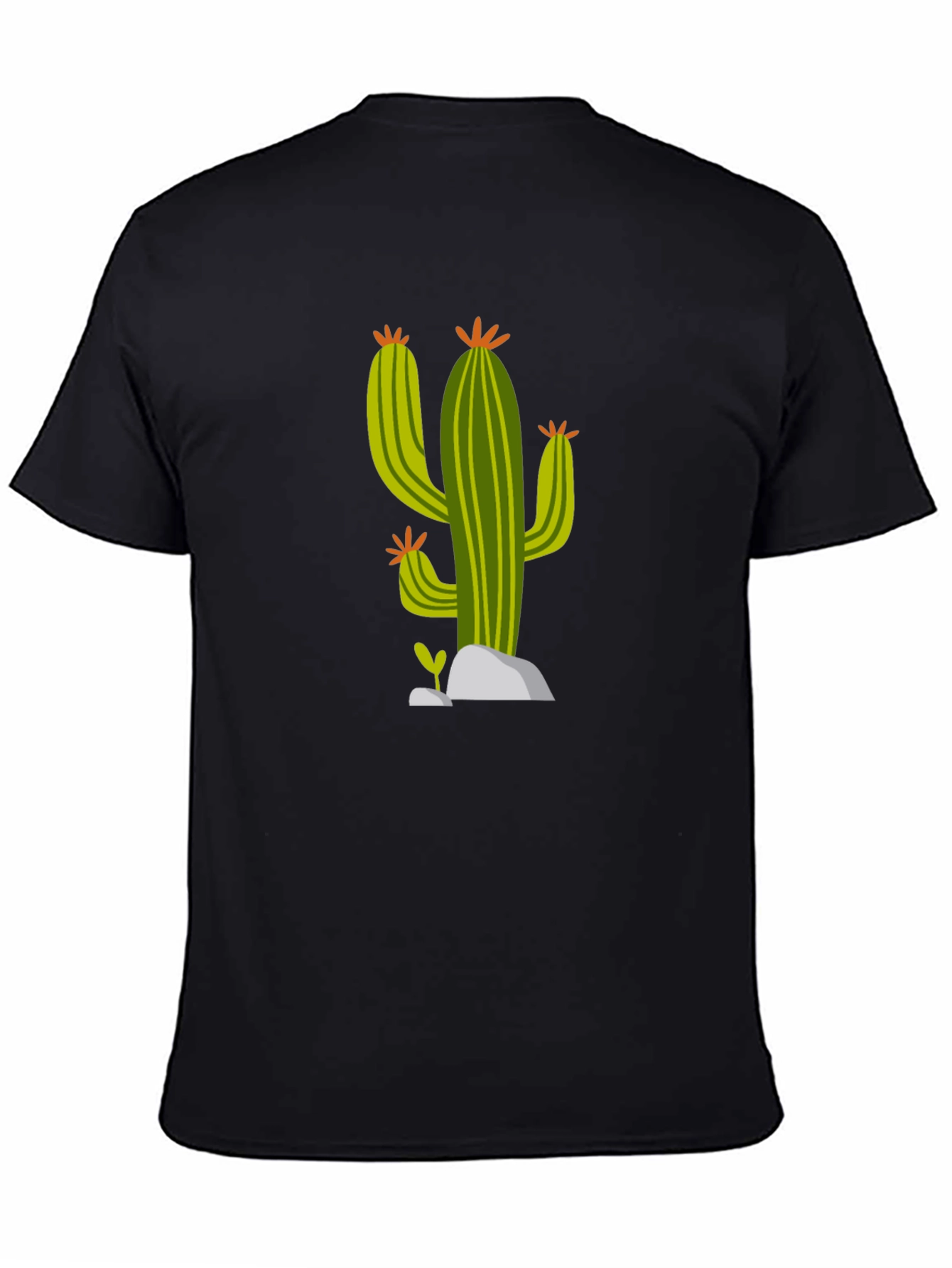 Cactus Graphic Black T-Shirt