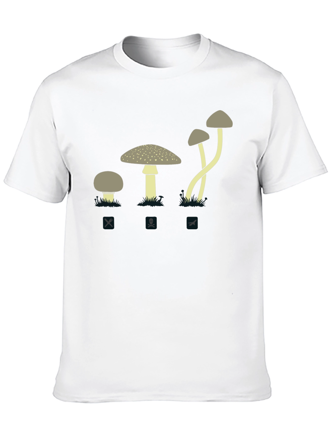 Poisonous Mushroom Graphic Tee - Caution Fun Guy!