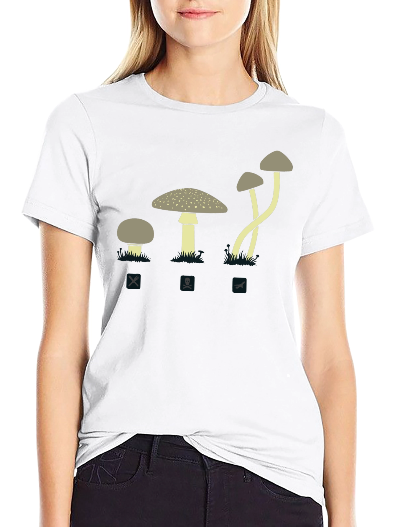 Poisonous Mushroom Graphic Tee - Caution Fun Guy!