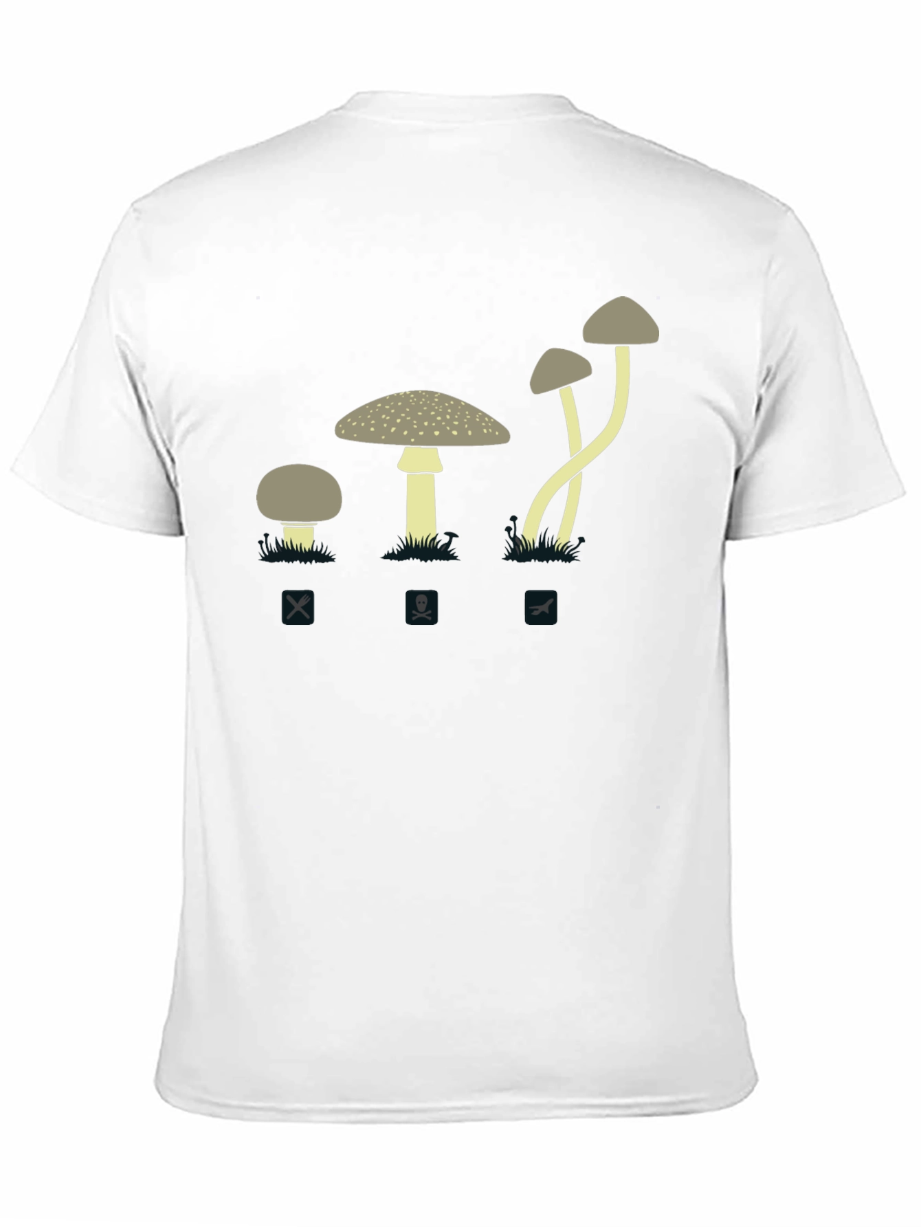 Poisonous Mushroom Graphic Tee - Caution Fun Guy!