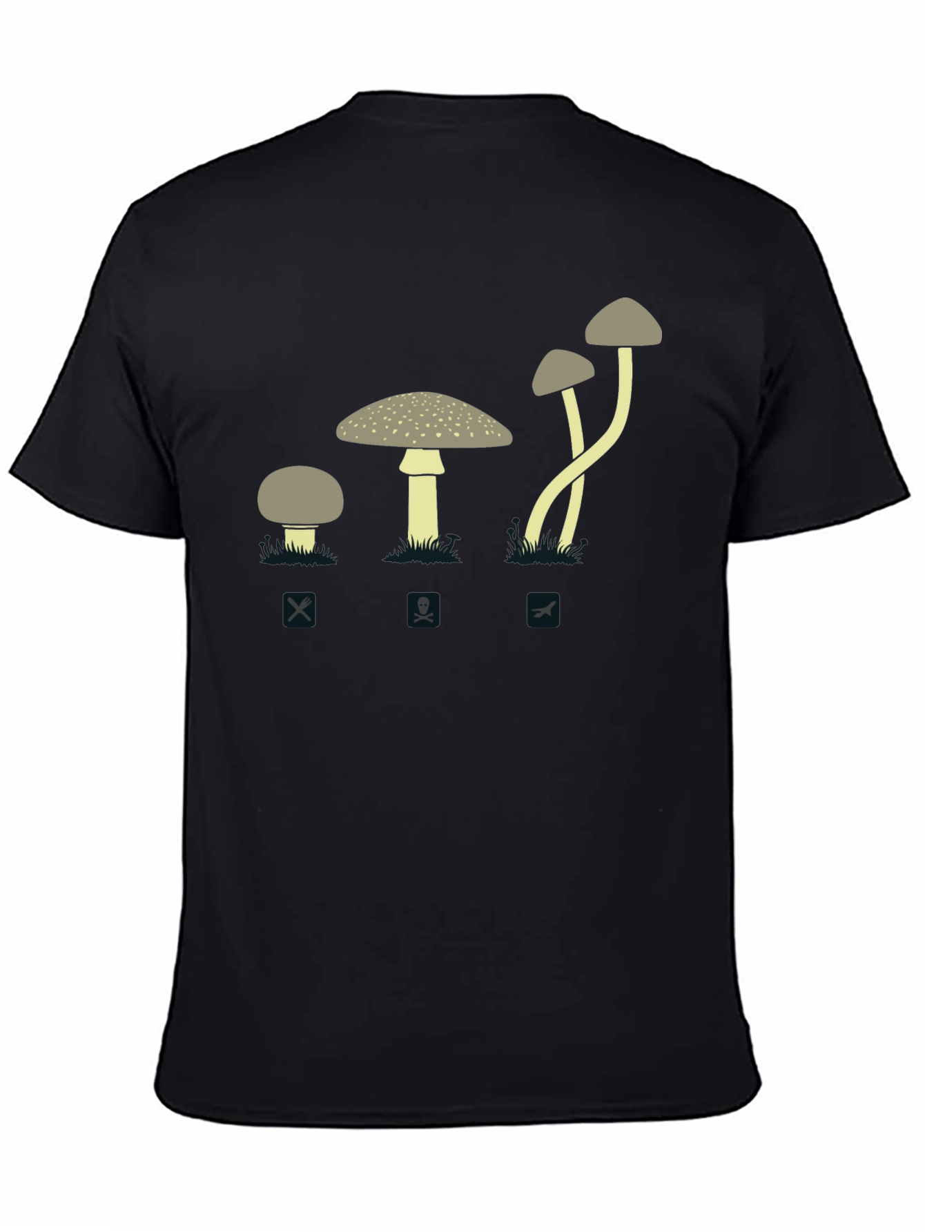 Poisonous Mushroom Graphic Tee - Caution Fun Guy!