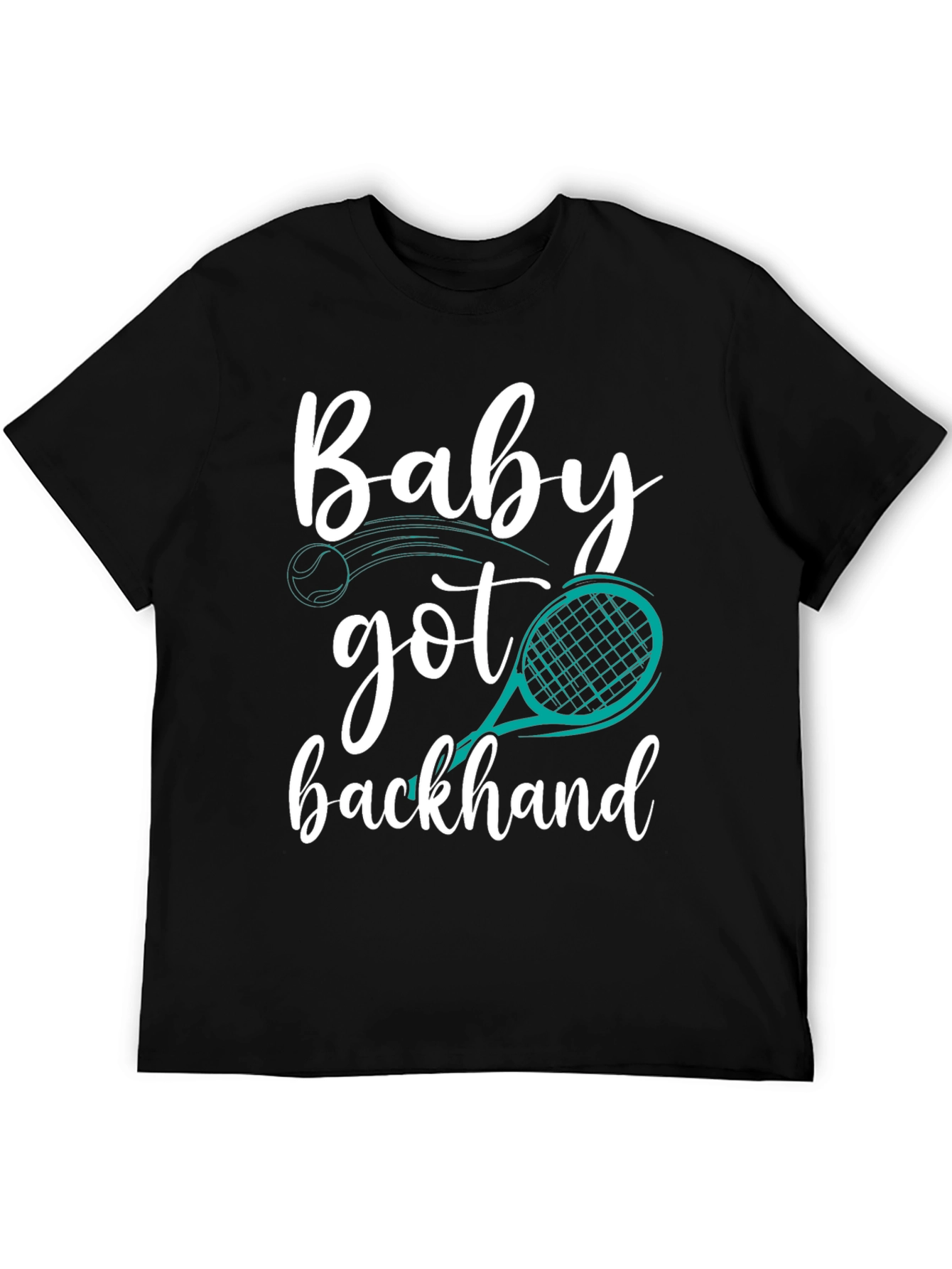 Baby Got Backhand Tennis Graphic T-Shirt