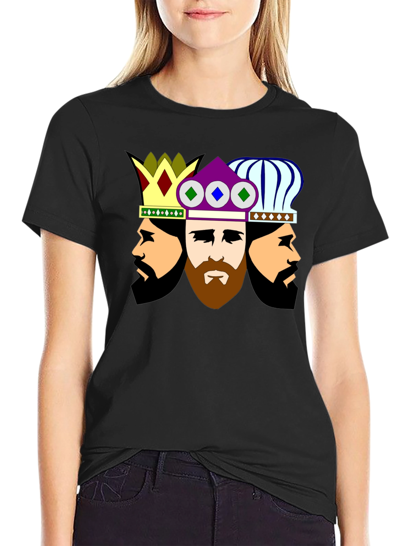 Three Kings Graphic T-Shirt - Unique Design Soft Cotton