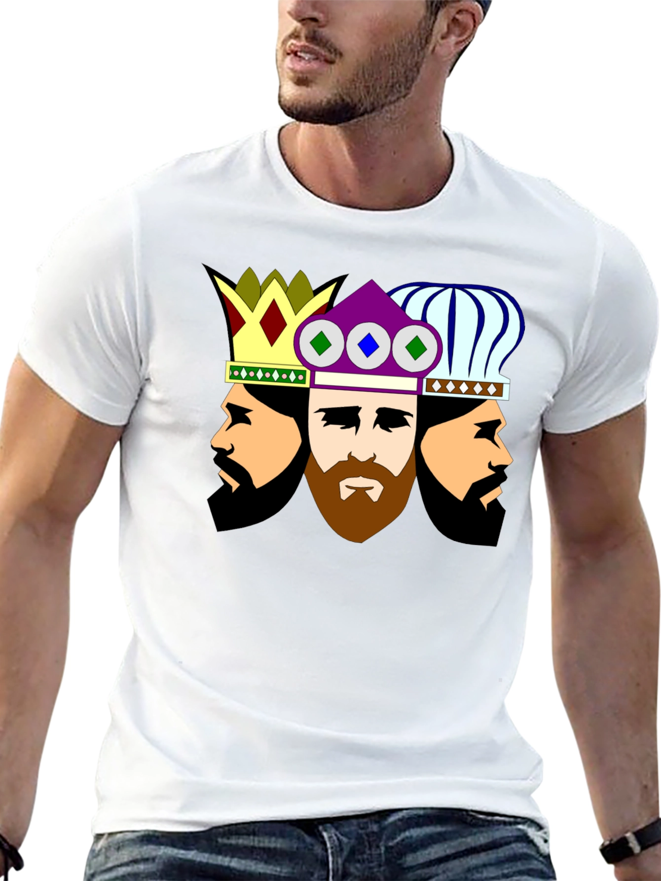 Three Kings Graphic T-Shirt - Unique Design Soft Cotton