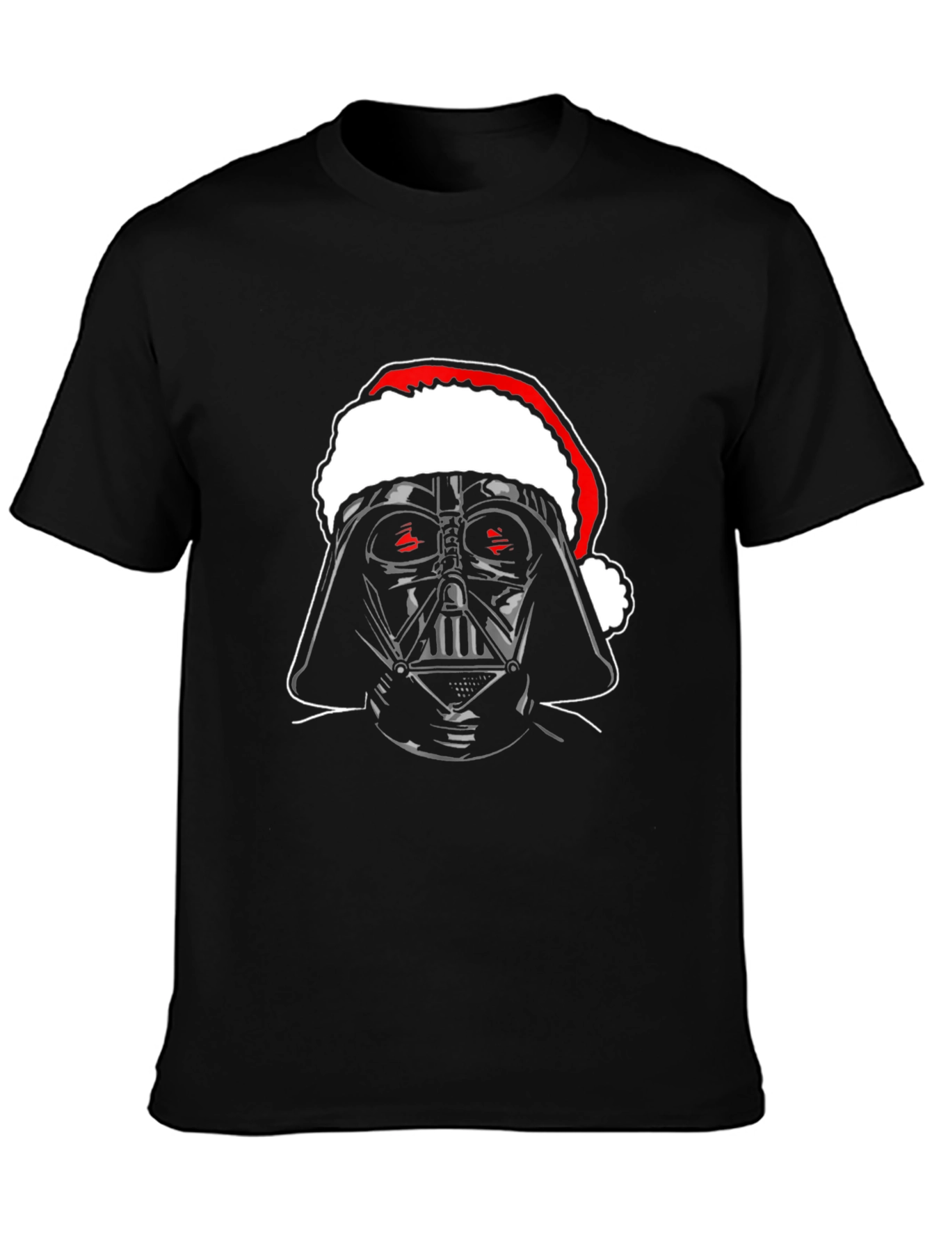 Darth Vader Santa Hat Graphic Tee