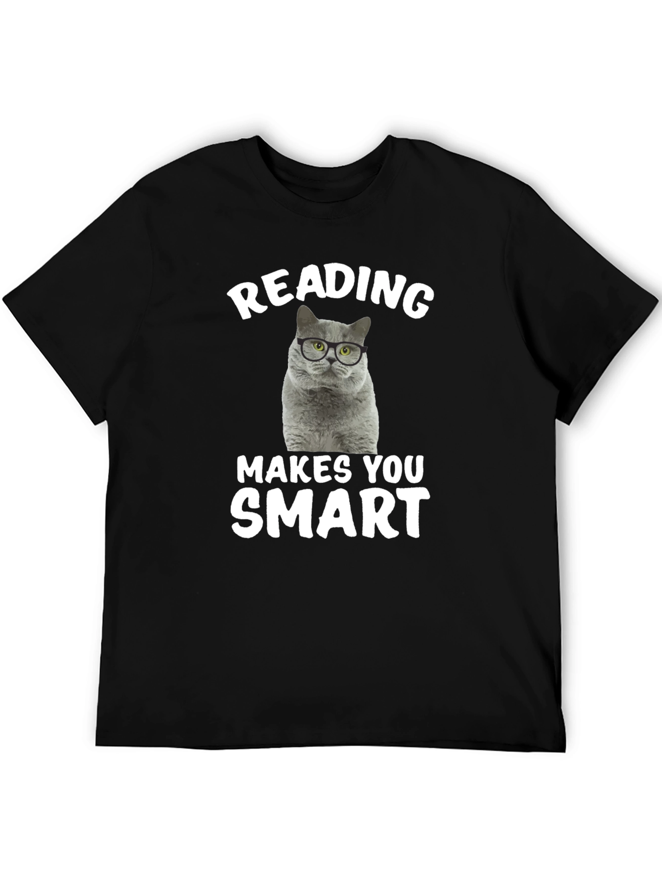 Reading Cat T-Shirt: Makes You Smart!