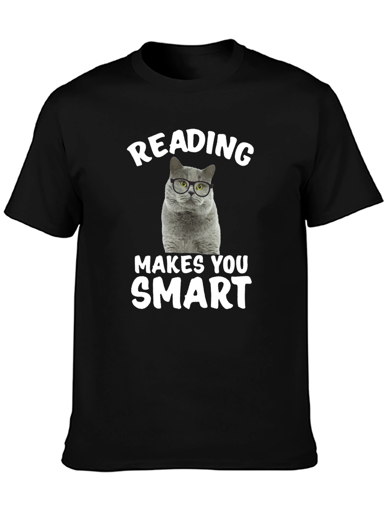 Reading Cat T-Shirt: Makes You Smart!