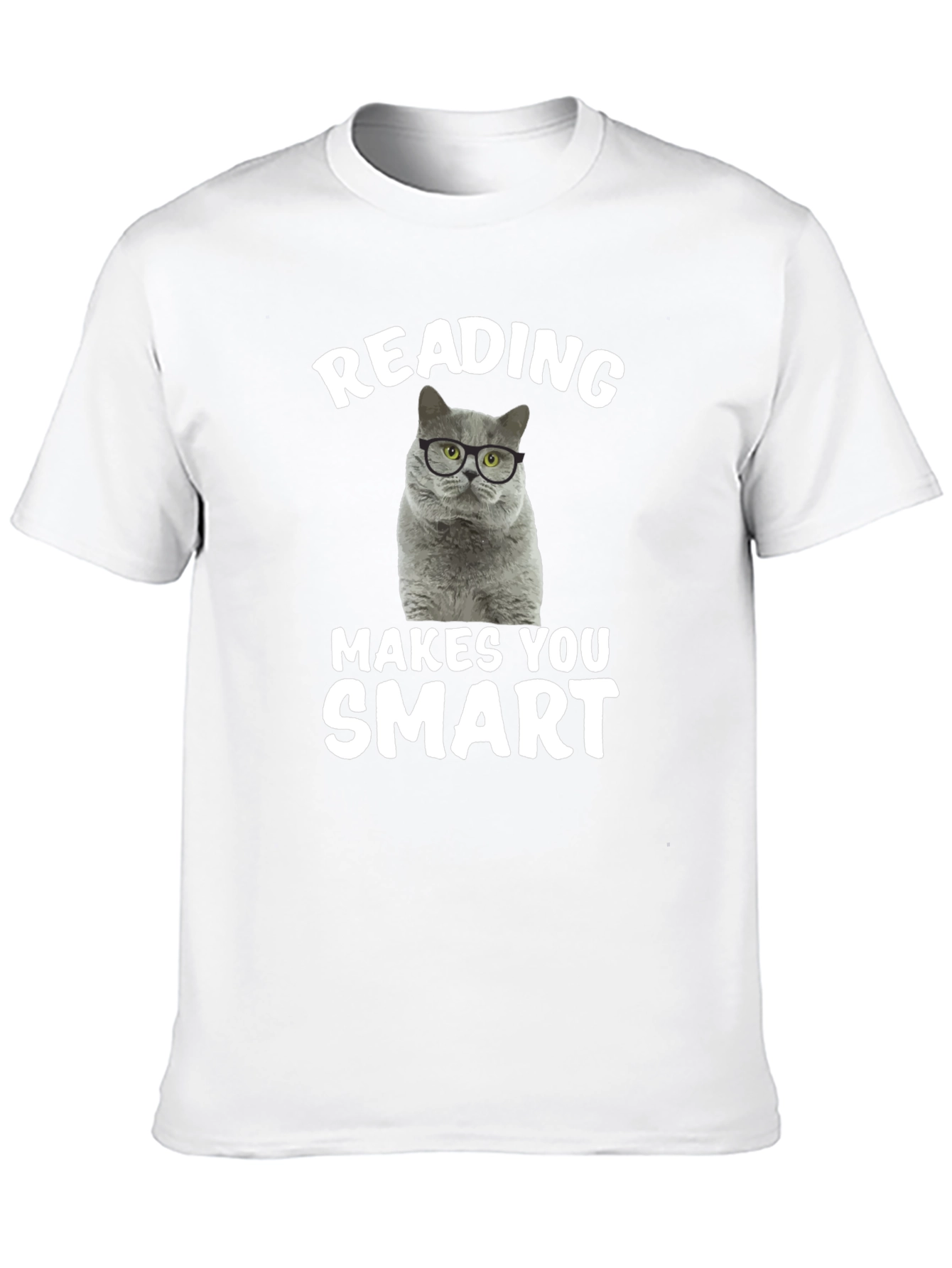 Reading Cat T-Shirt: Makes You Smart!