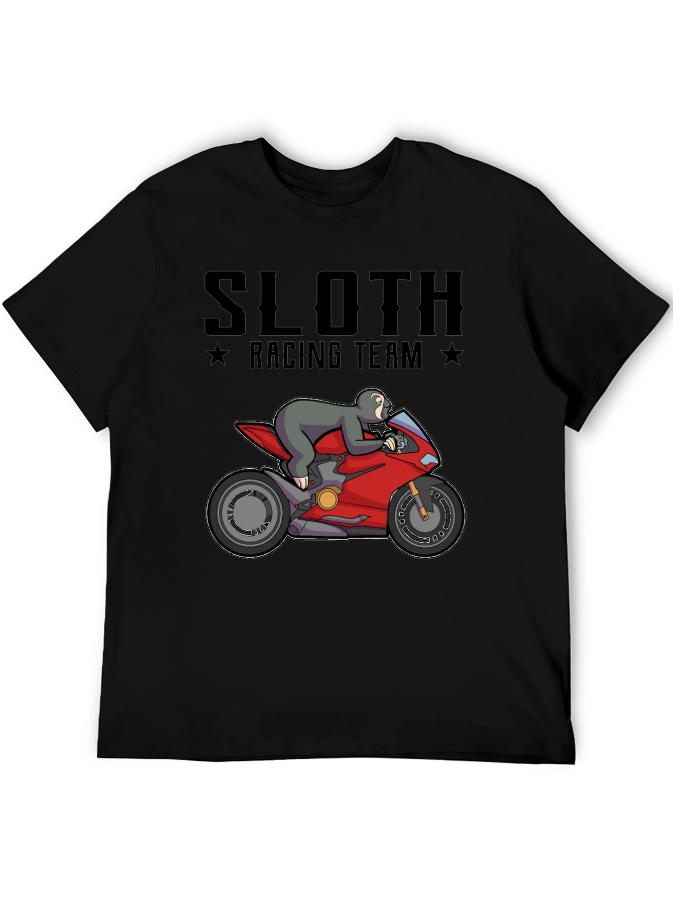 Sloth Racing Team T-Shirt - Funny Motorbike Tee