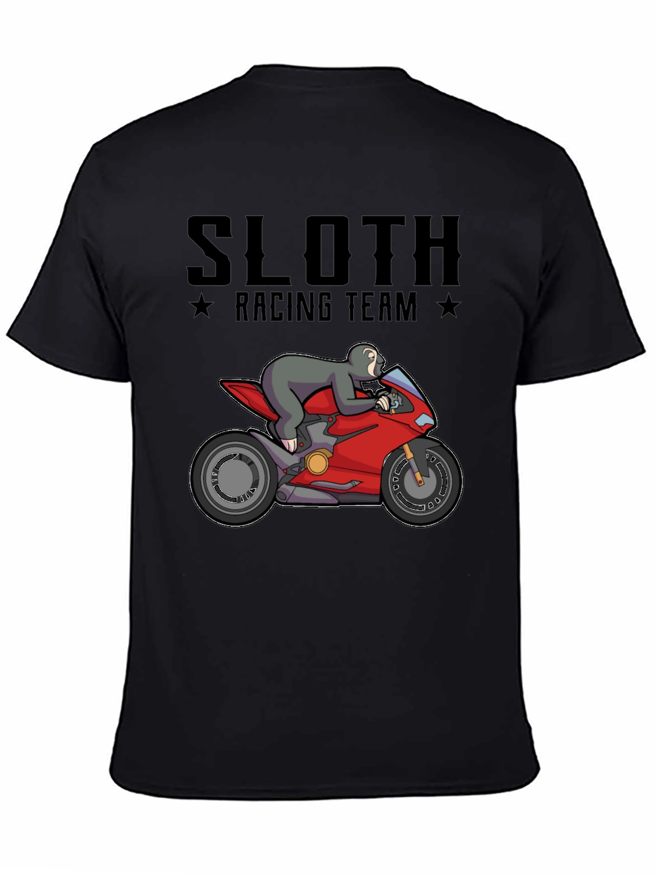 Sloth Racing Team T-Shirt - Funny Motorbike Tee