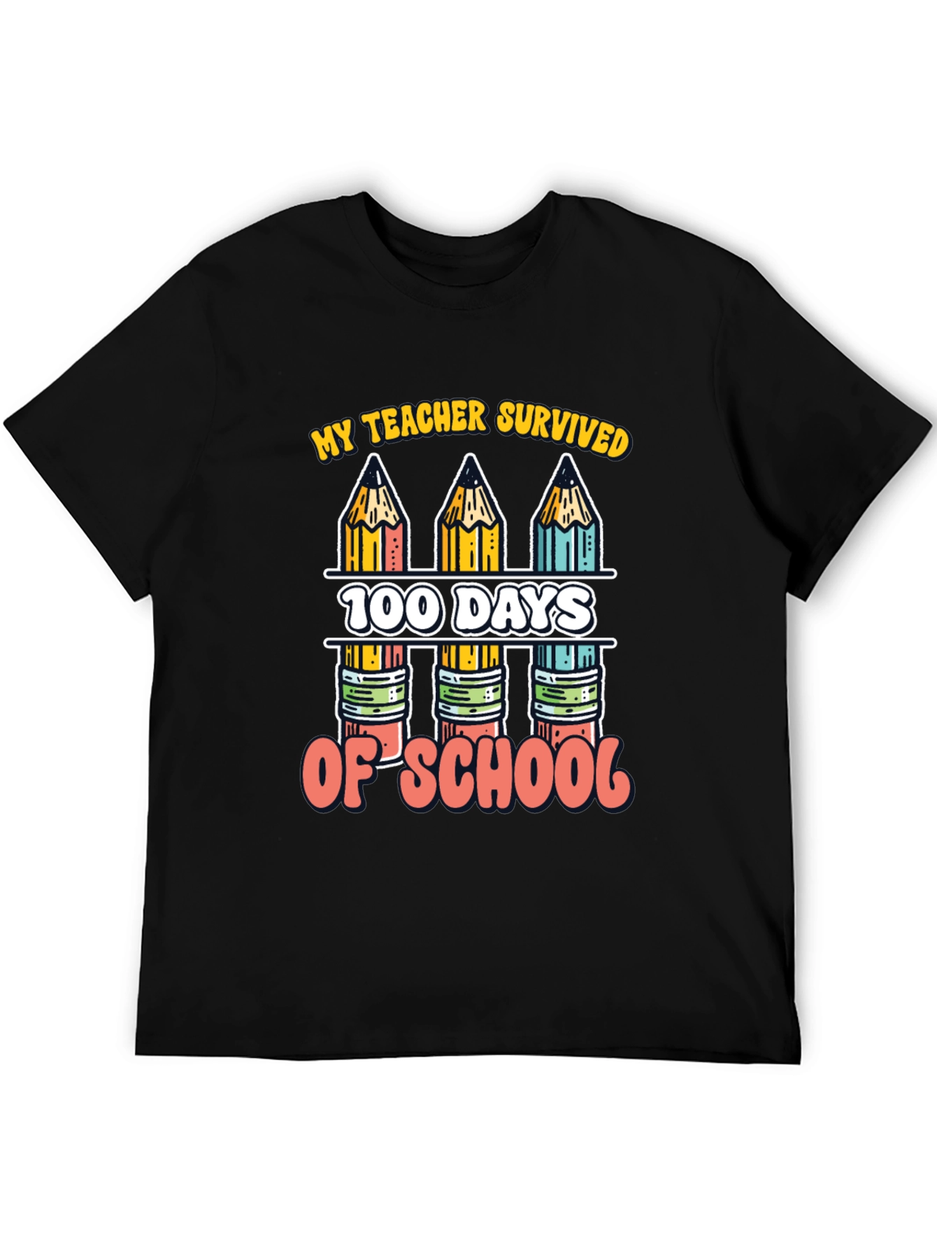 My Teacher Survived 100 Days of School T-Shirt
