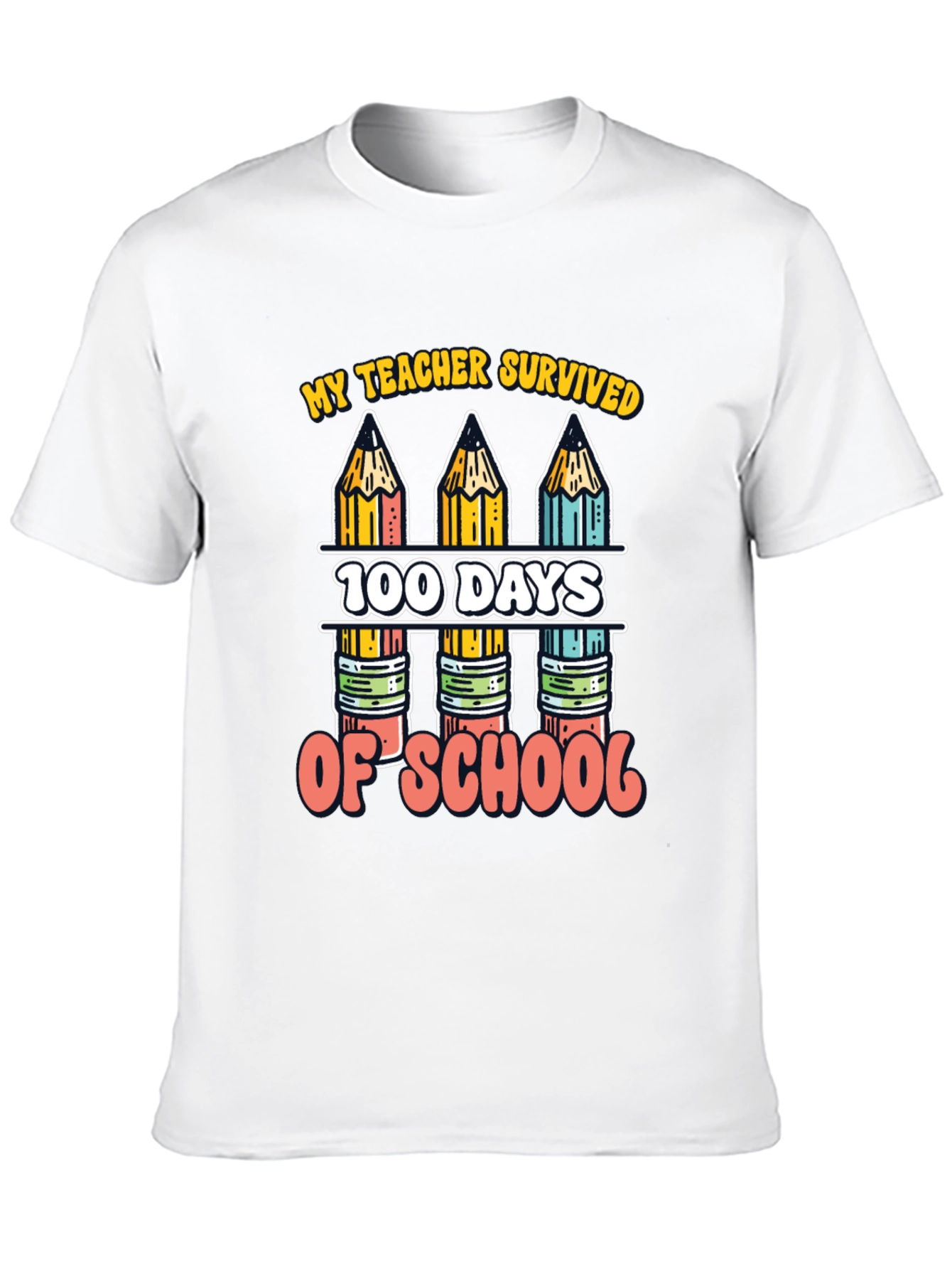 My Teacher Survived 100 Days of School T-Shirt
