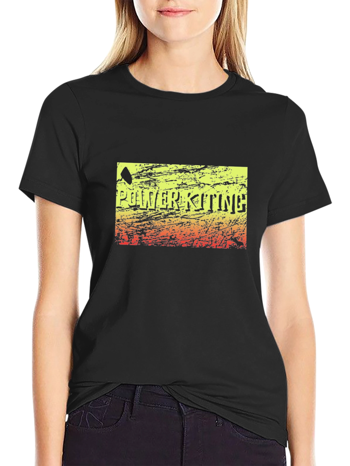 Power Kiting Graphic Tee - Distressed Design
