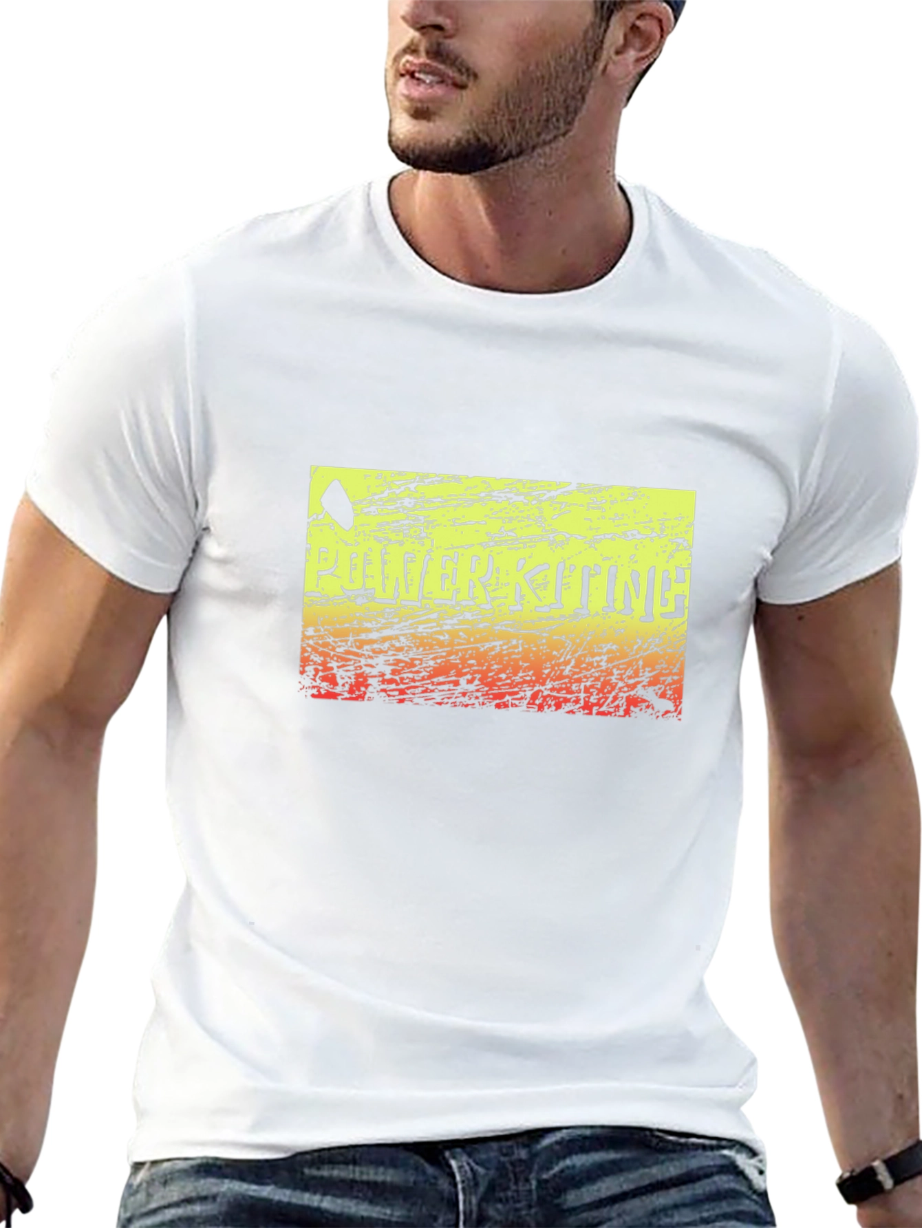Power Kiting Graphic Tee - Distressed Design