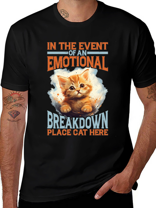 Emotional Breakdown Cat T-Shirt