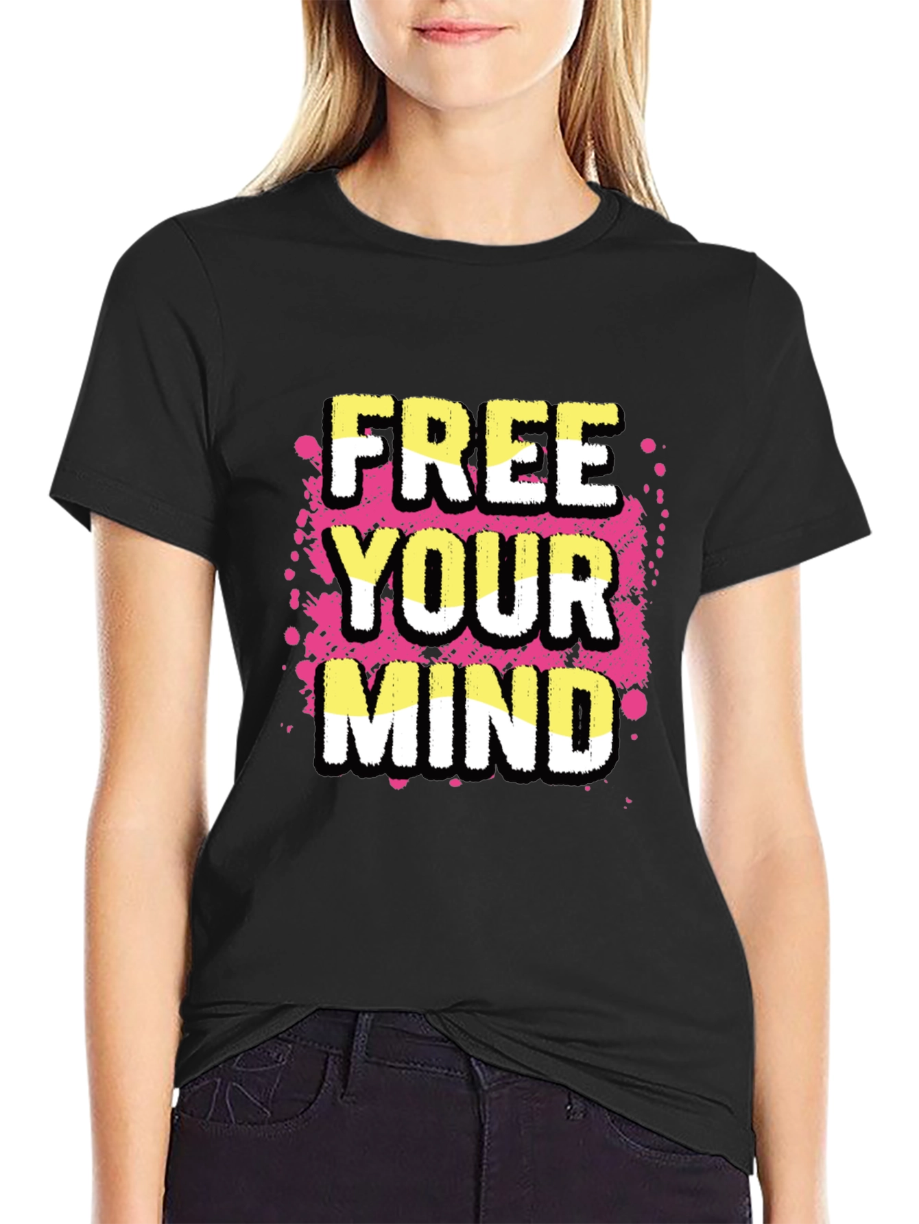 Free Your Mind Graphic Tee - Black