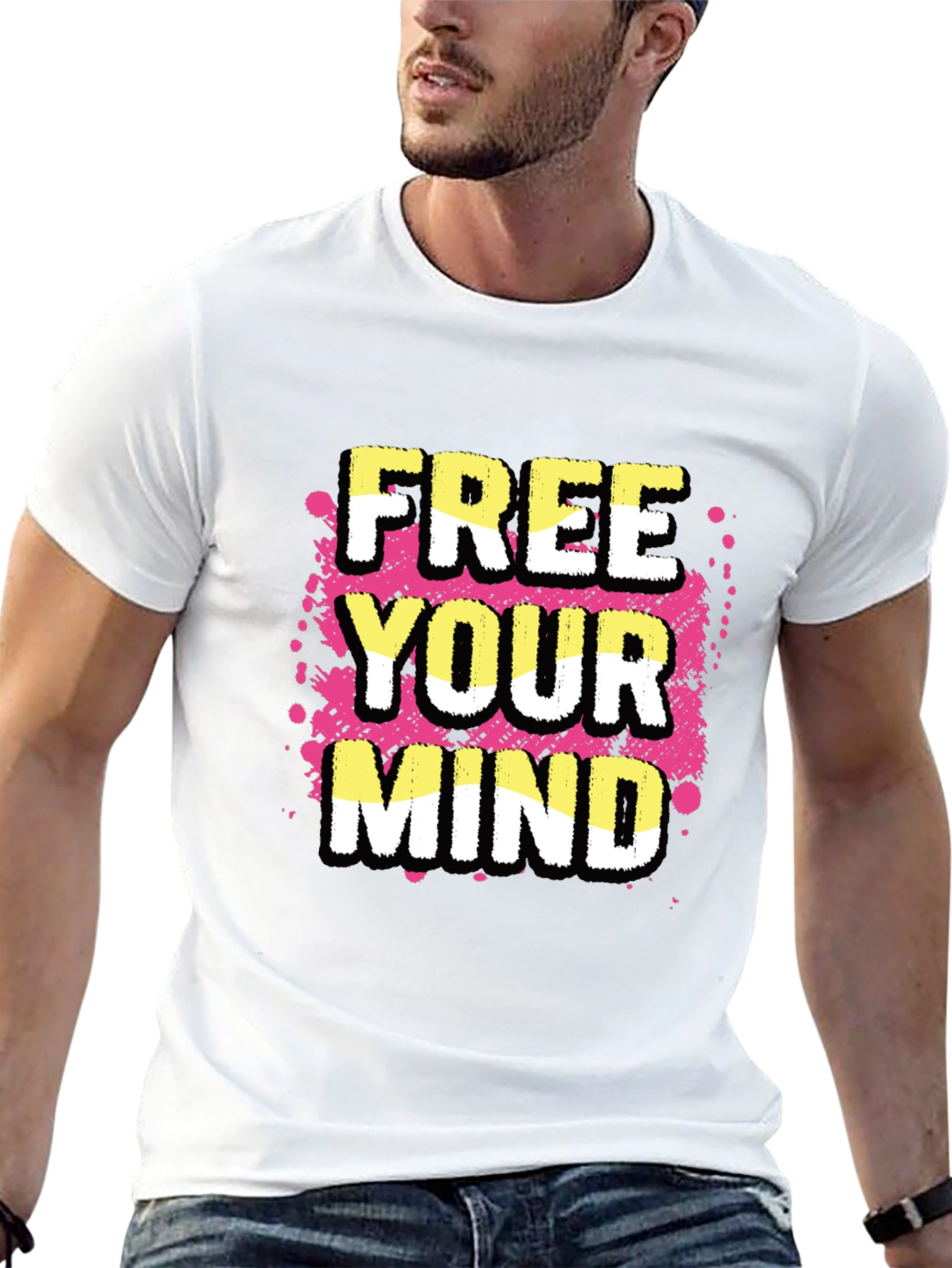 Free Your Mind Graphic Tee - Black