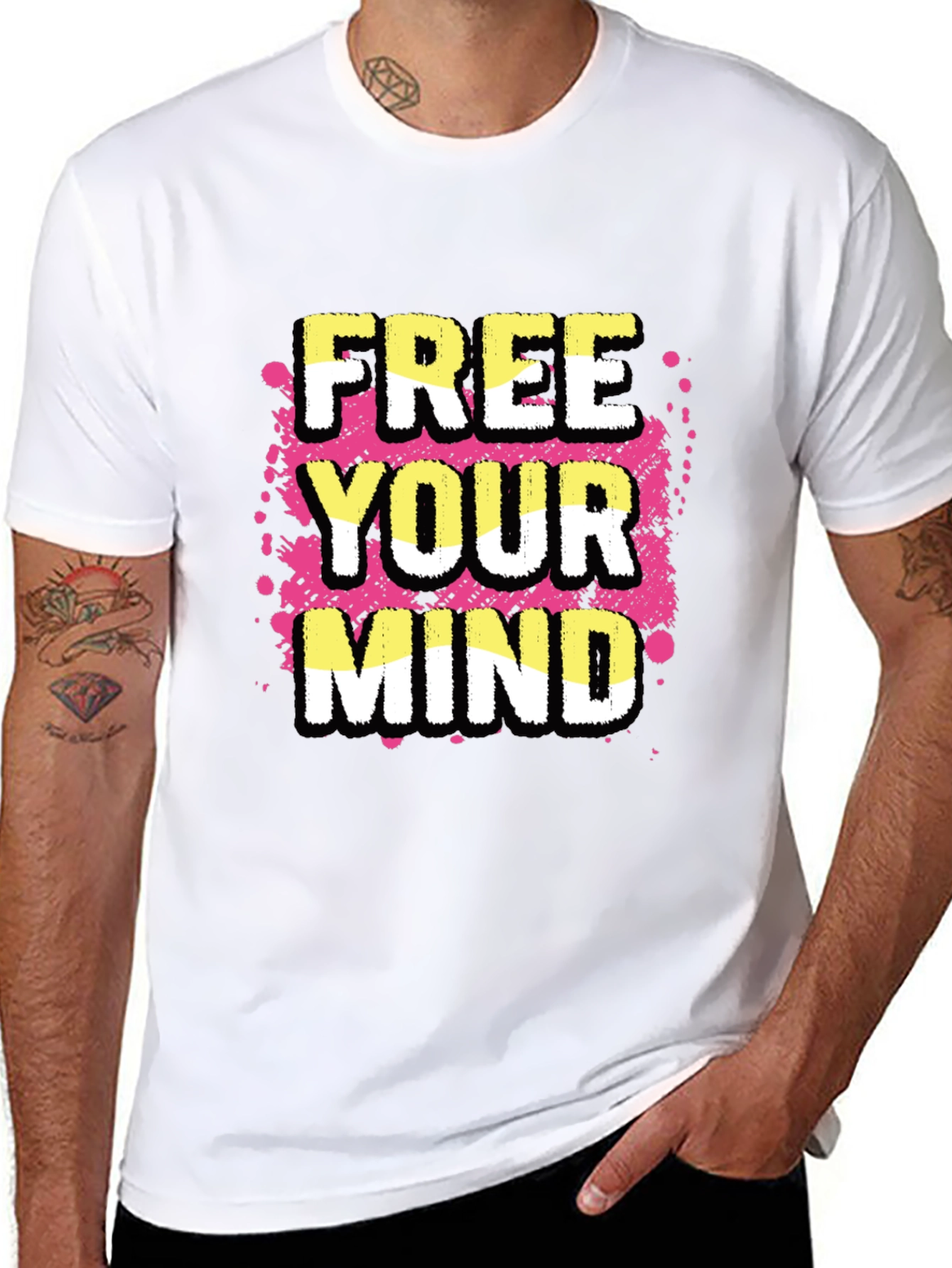 Free Your Mind Graphic Tee - Black