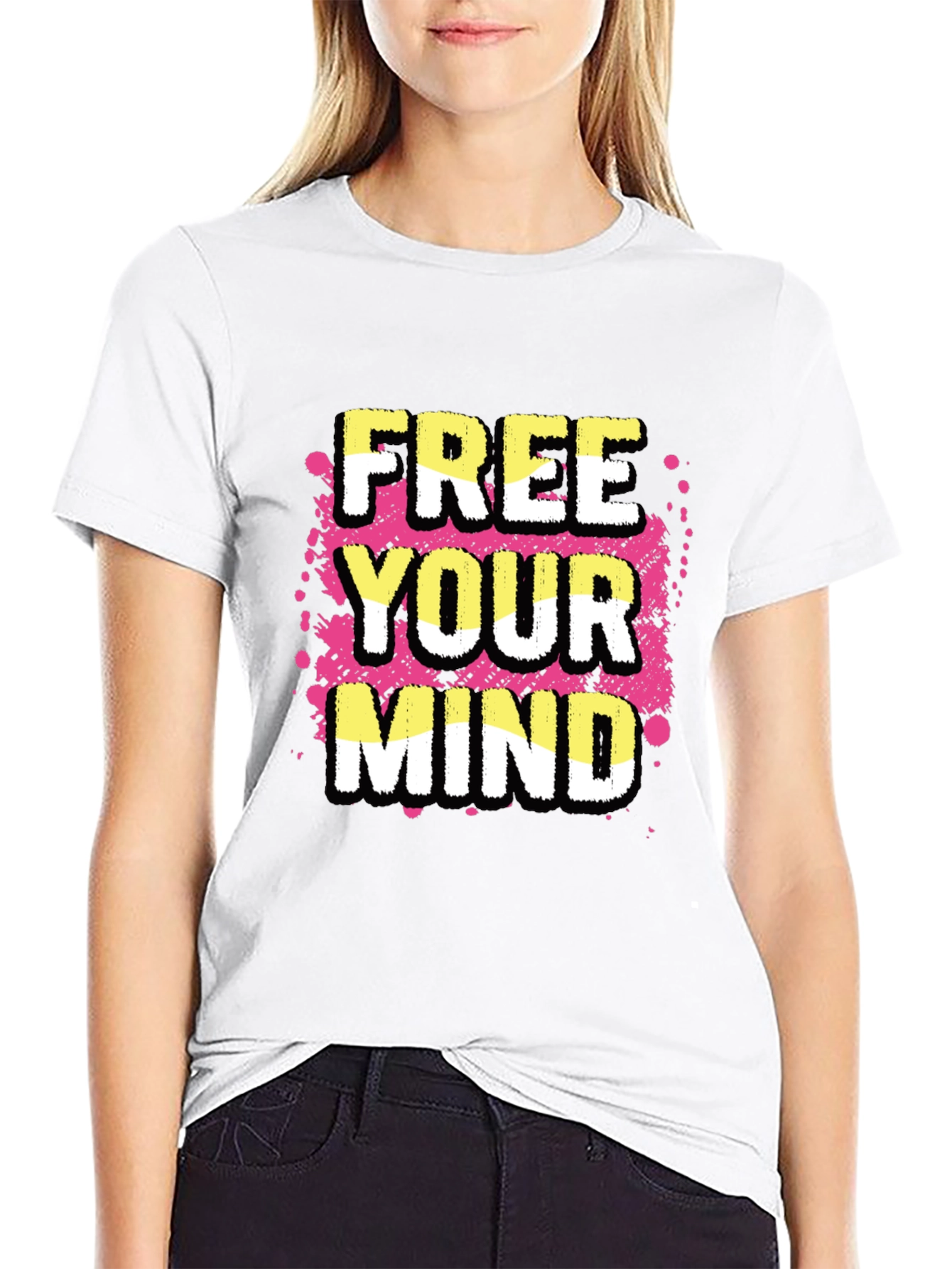 Free Your Mind Graphic Tee - Black