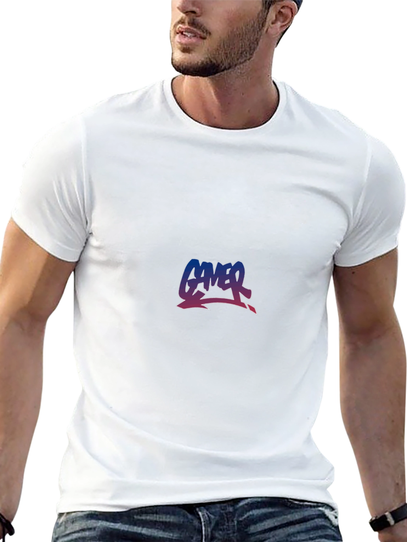 Gamer Graphic Tee - Black Cotton T-Shirt