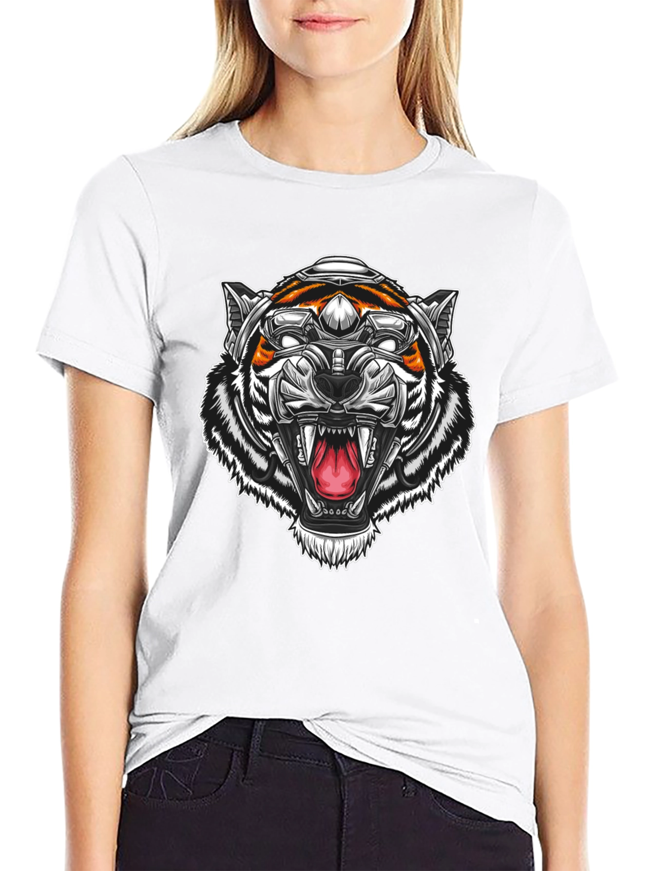 Cyber Tiger Graphic T-Shirt