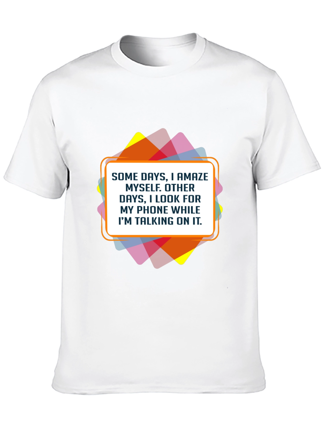 Humorous Statement Graphic Tee - Phone