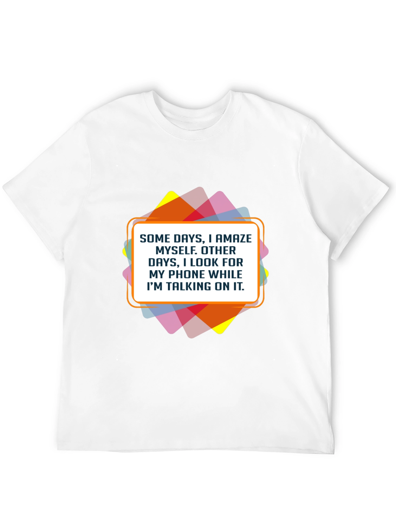 Humorous Statement Graphic Tee - Phone