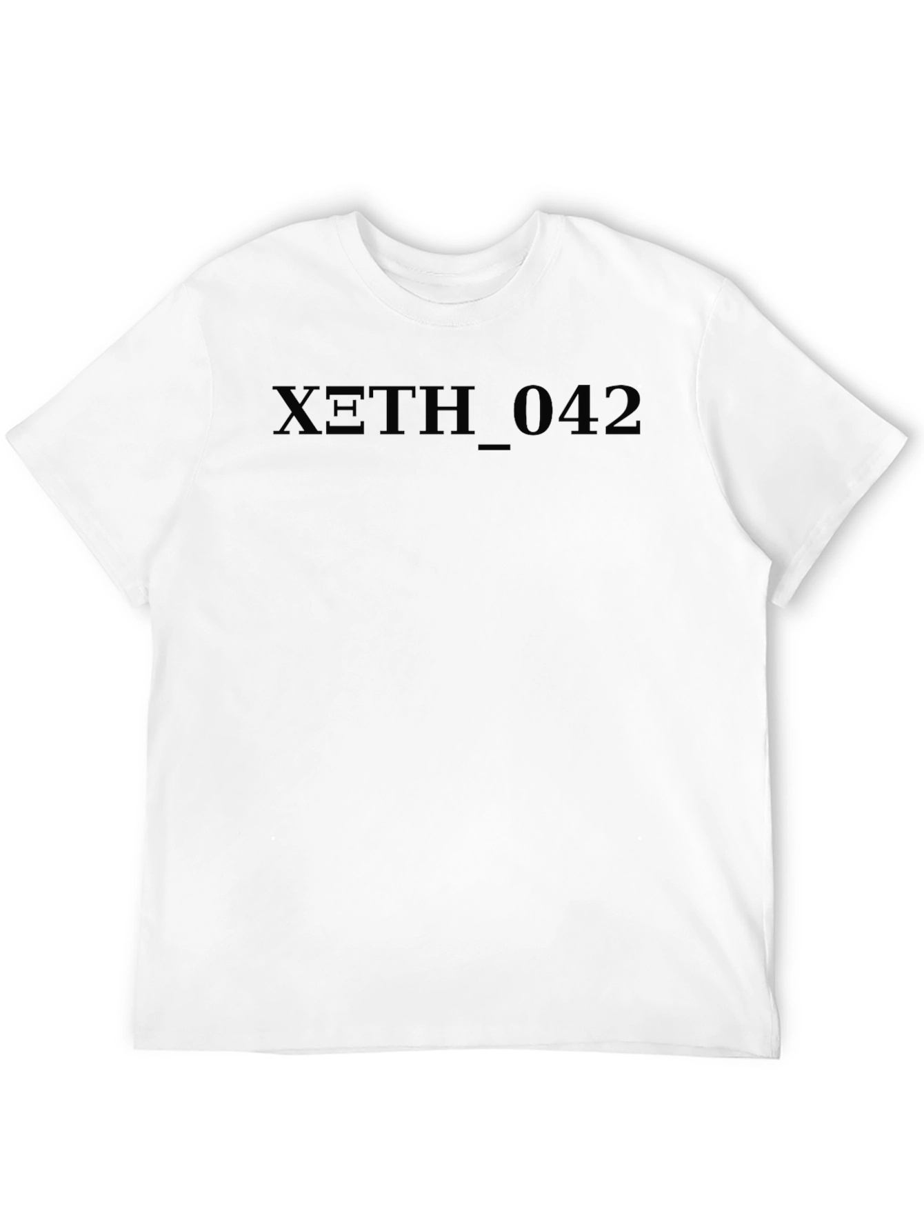 XETH_042 Black Graphic Tee - Stylish Comfort