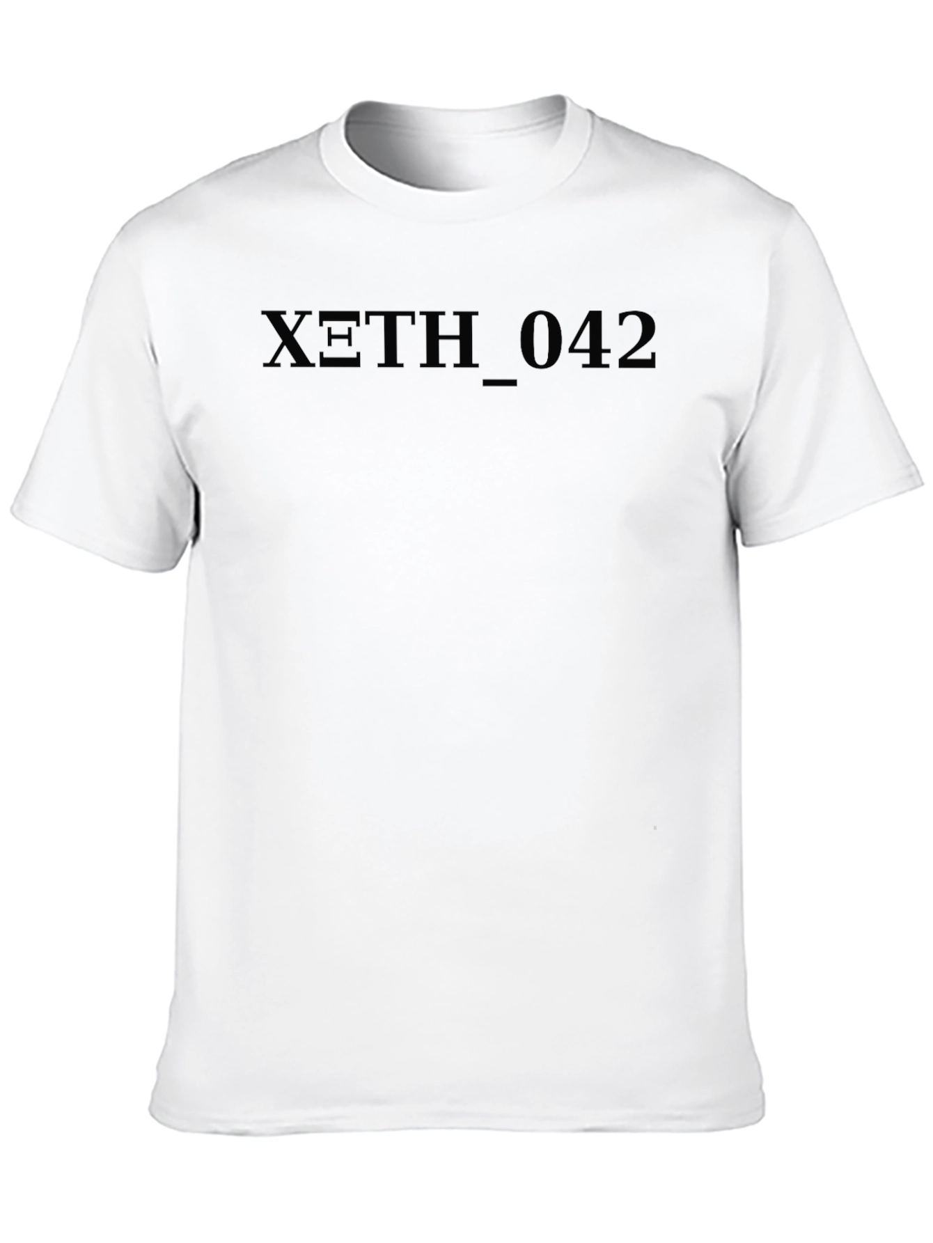 XETH_042 Black Graphic Tee - Stylish Comfort
