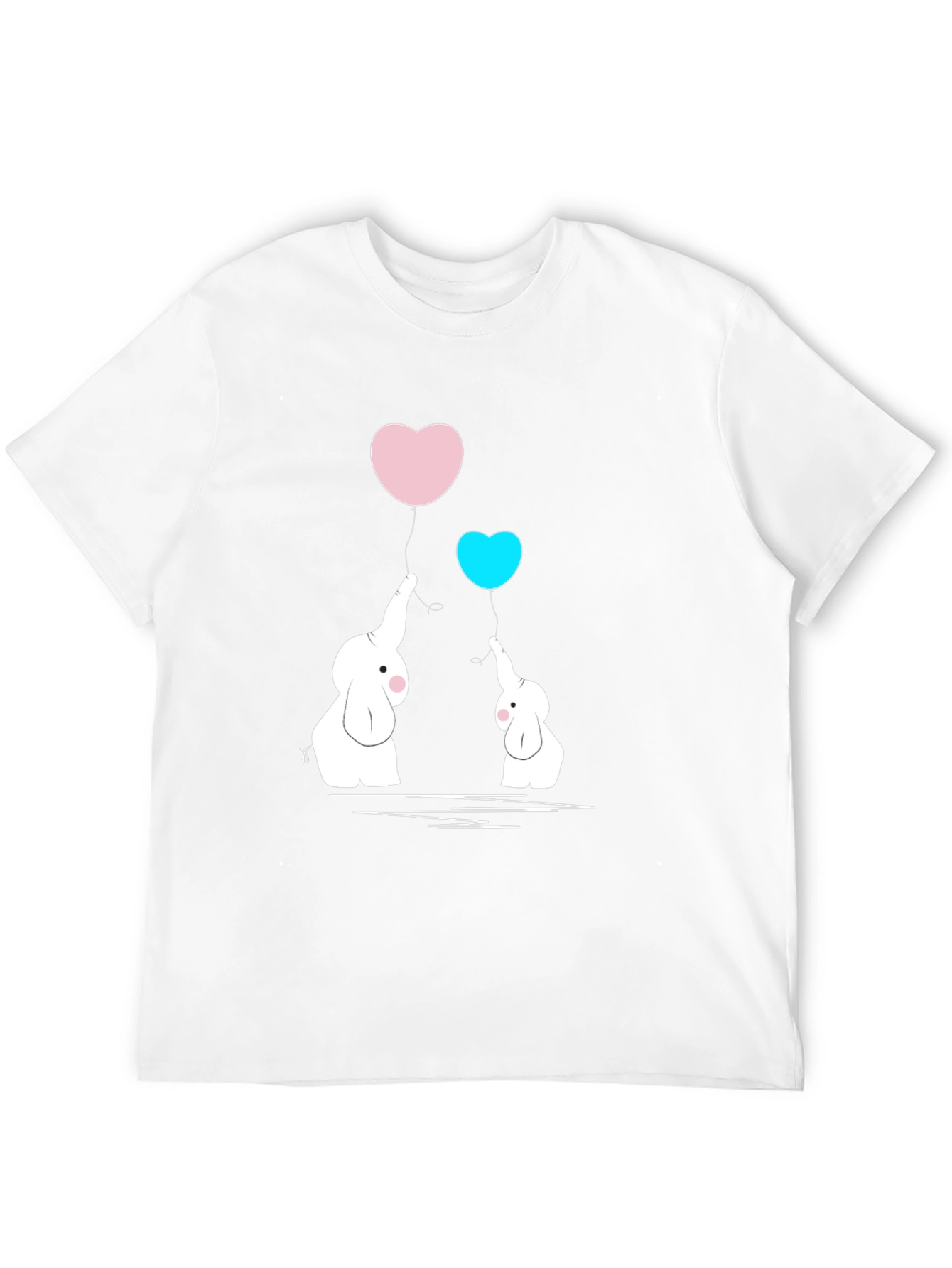 Elephant Heart Balloons Graphic Tee