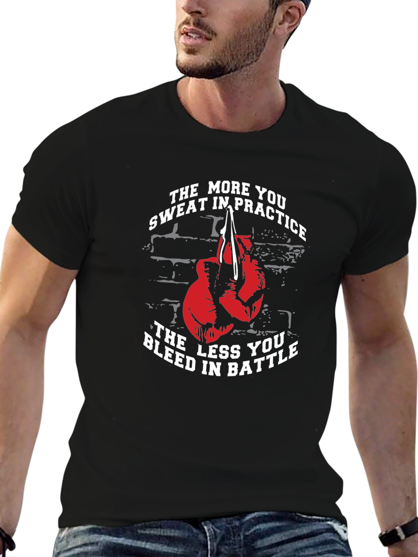 Motivational Boxing T-Shirt - Practice Makes Perfect