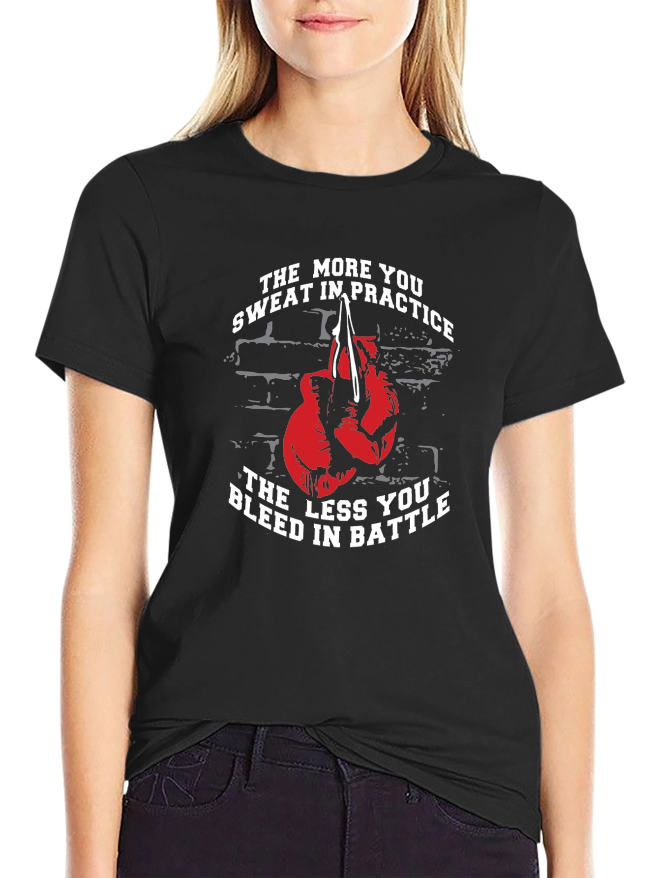 Motivational Boxing T-Shirt - Practice Makes Perfect