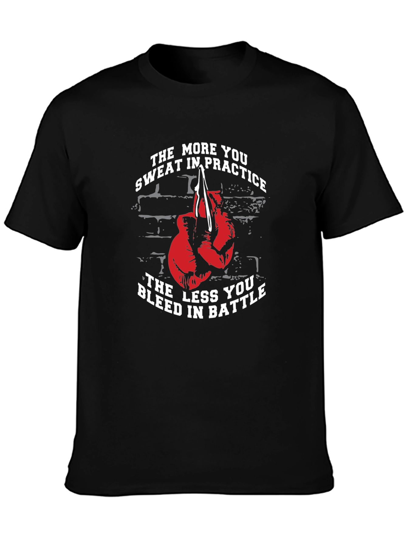 Motivational Boxing T-Shirt - Practice Makes Perfect