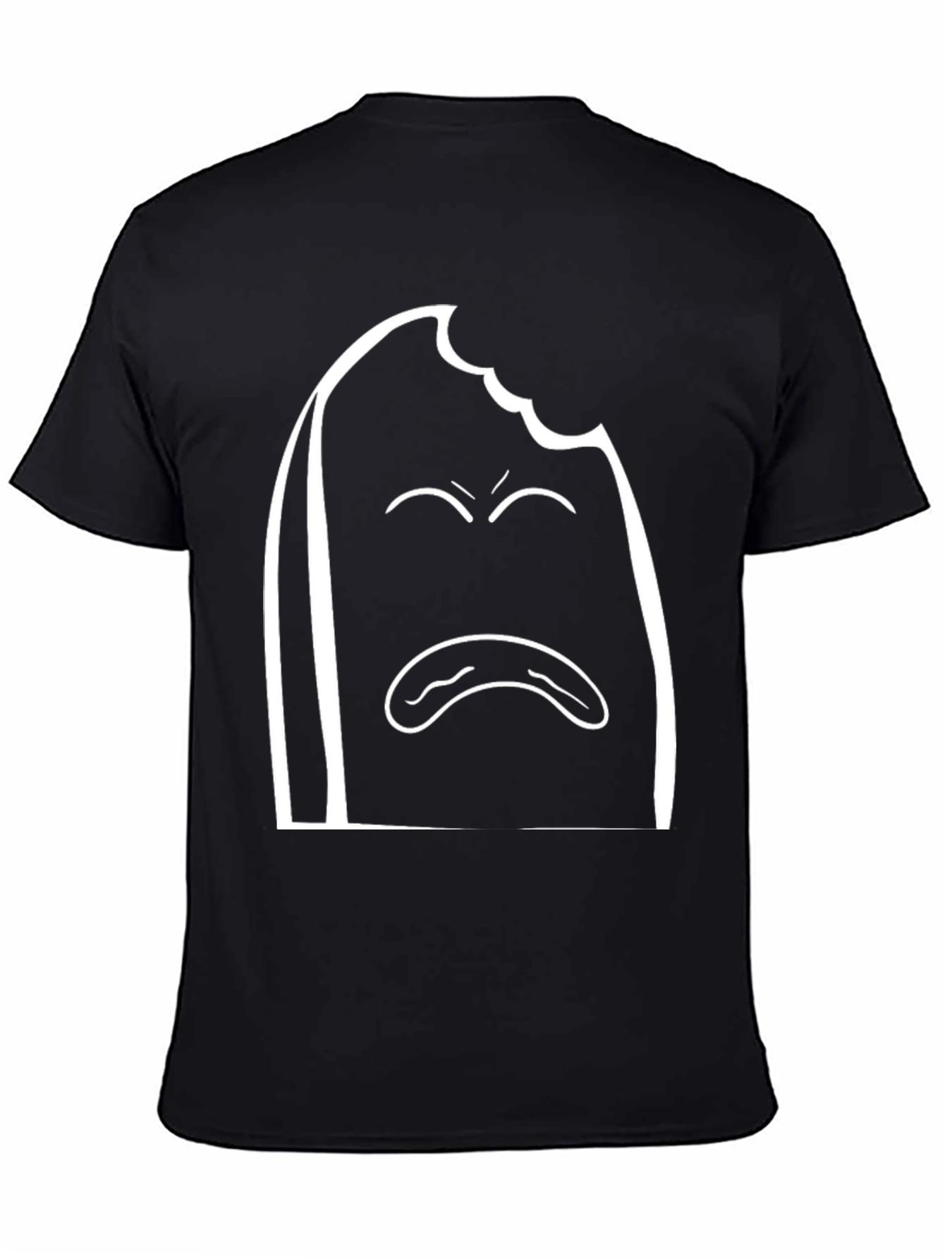 Bitten Bread Sad Face T-Shirt - Soft Cotton Tee