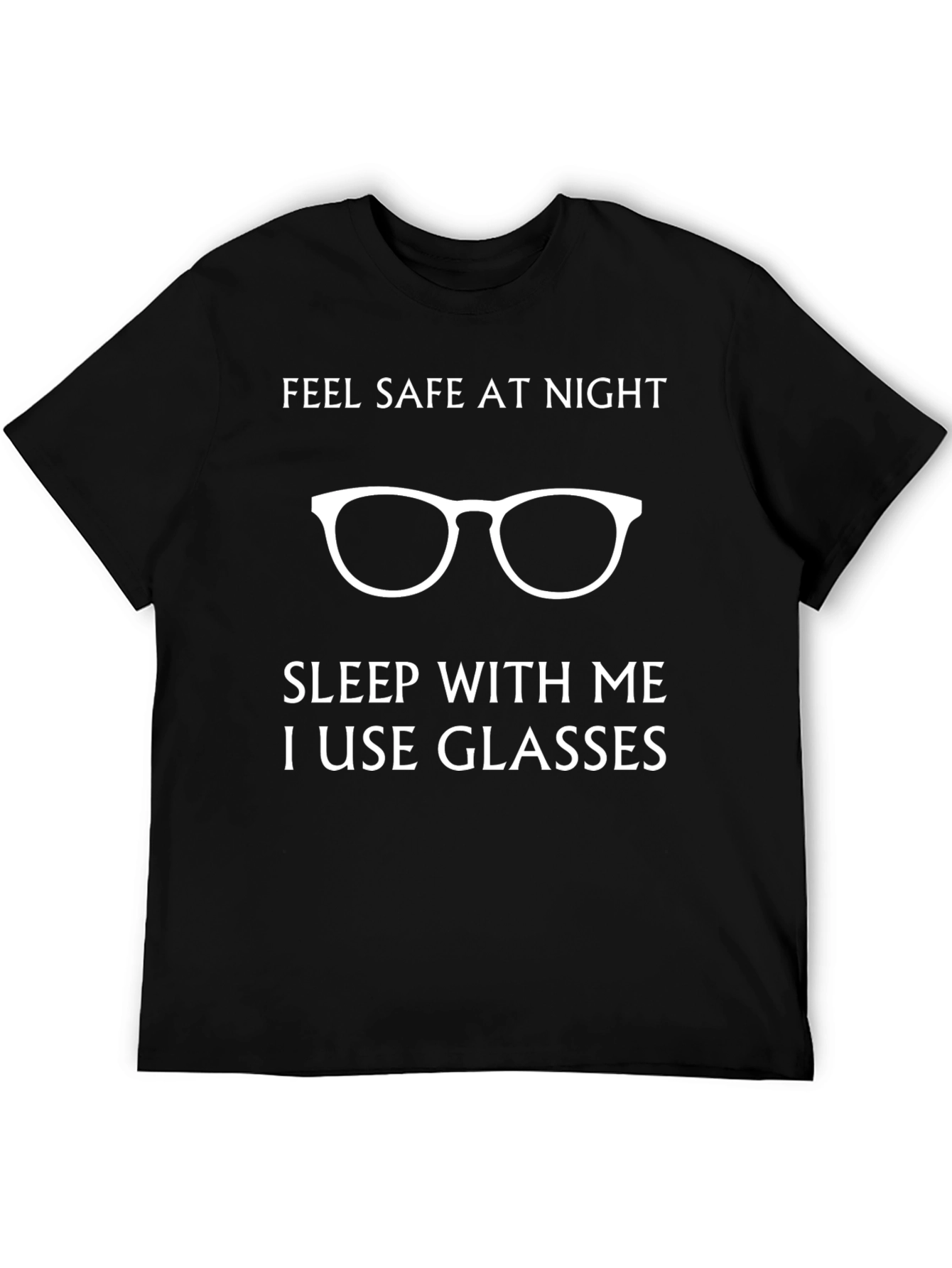 Funny Sleep With Me Glasses Graphic T-Shirt