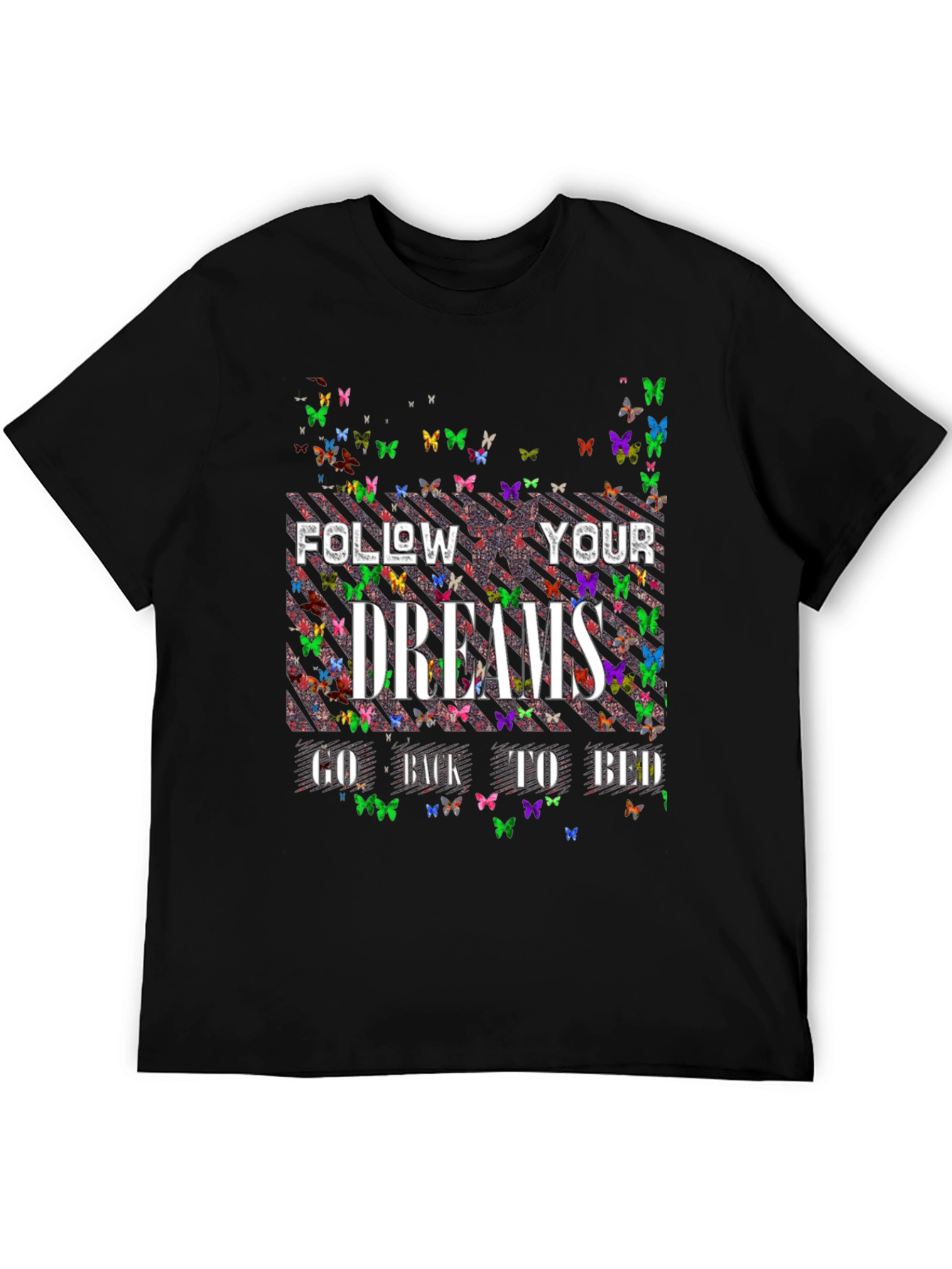 Butterfly Dreams T-Shirt - Black Novelty Tee