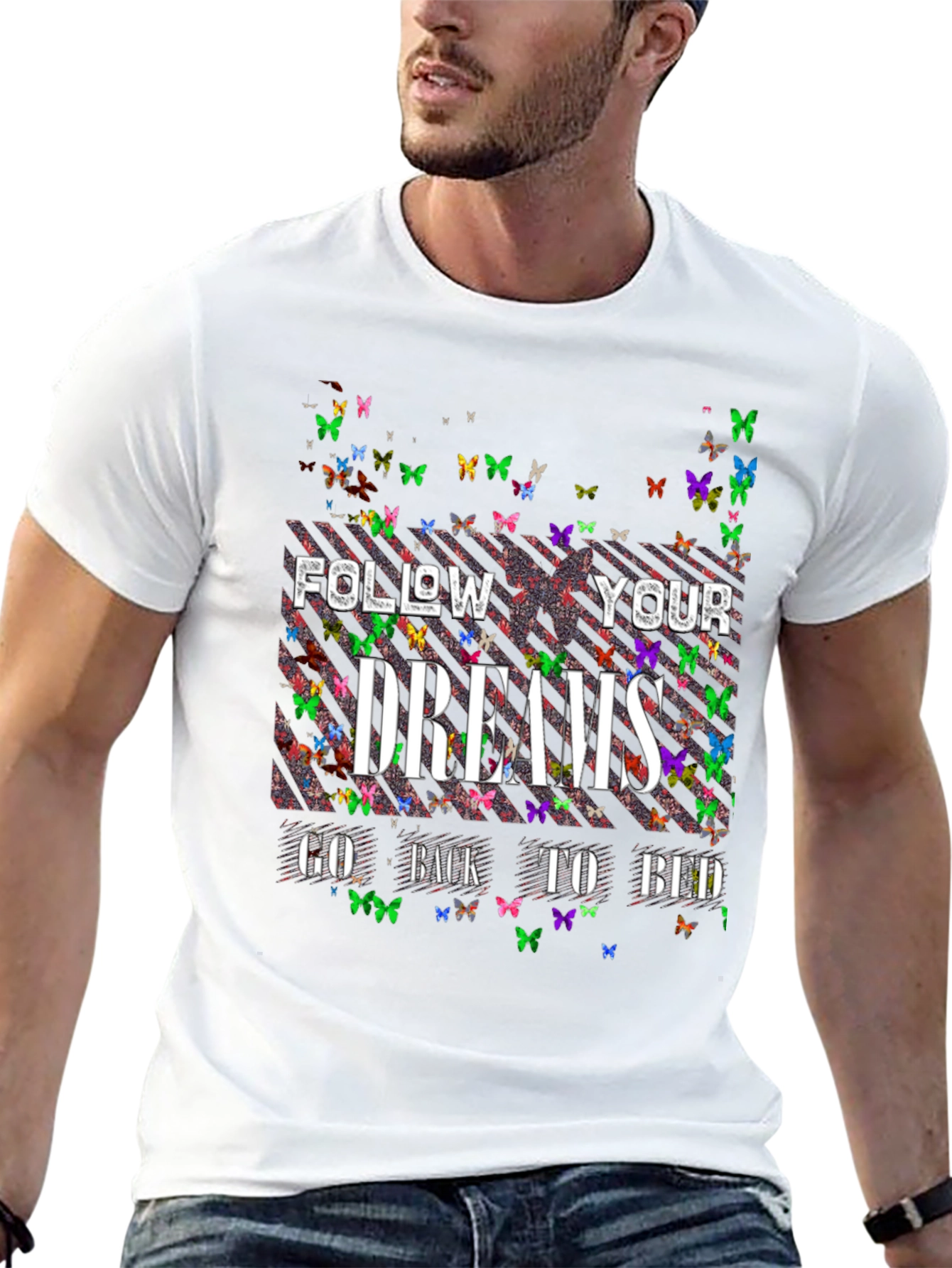 Butterfly Dreams T-Shirt - Black Novelty Tee