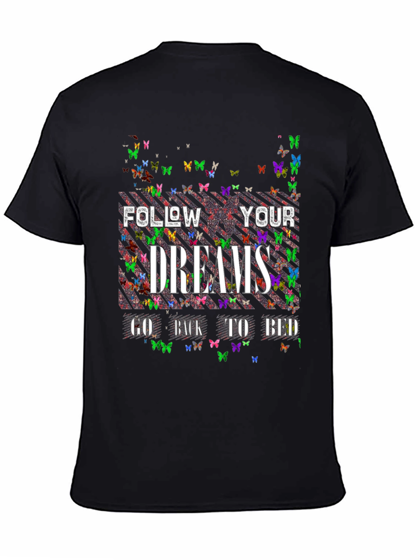 Butterfly Dreams T-Shirt - Black Novelty Tee