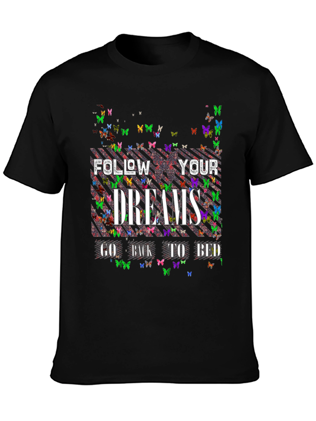 Butterfly Dreams T-Shirt - Black Novelty Tee
