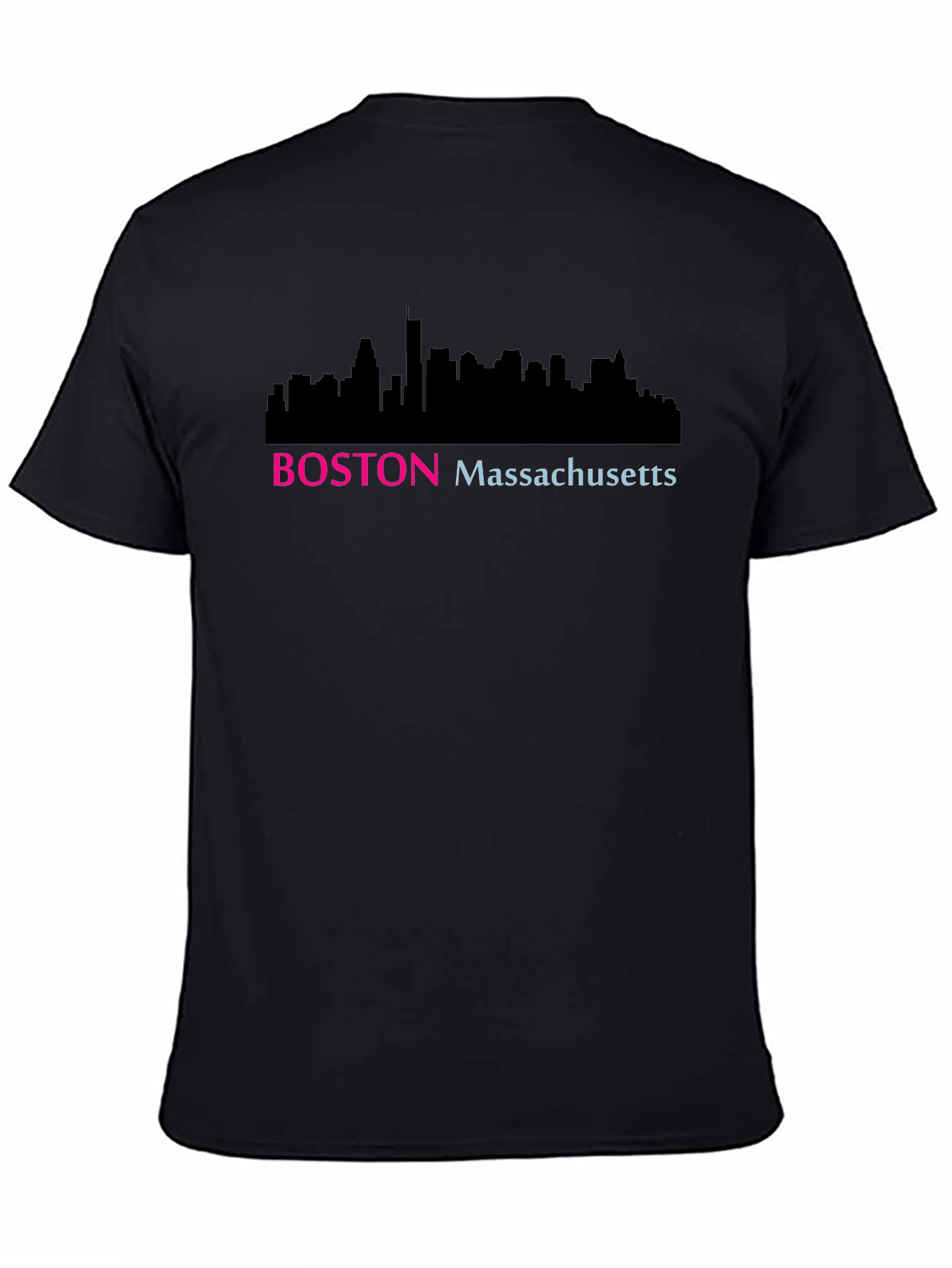 Boston Skyline T-Shirt - Massachusetts Cityscape Tee
