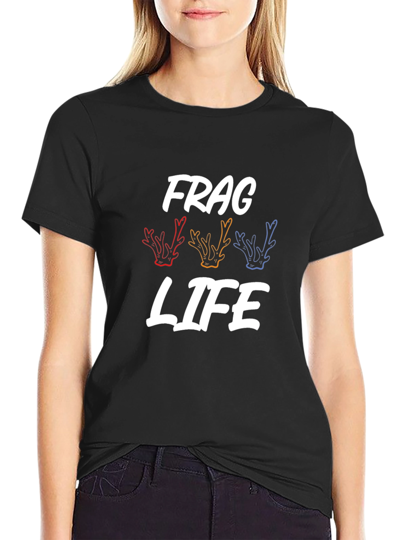 Frag Life Graphic T-Shirt - Black