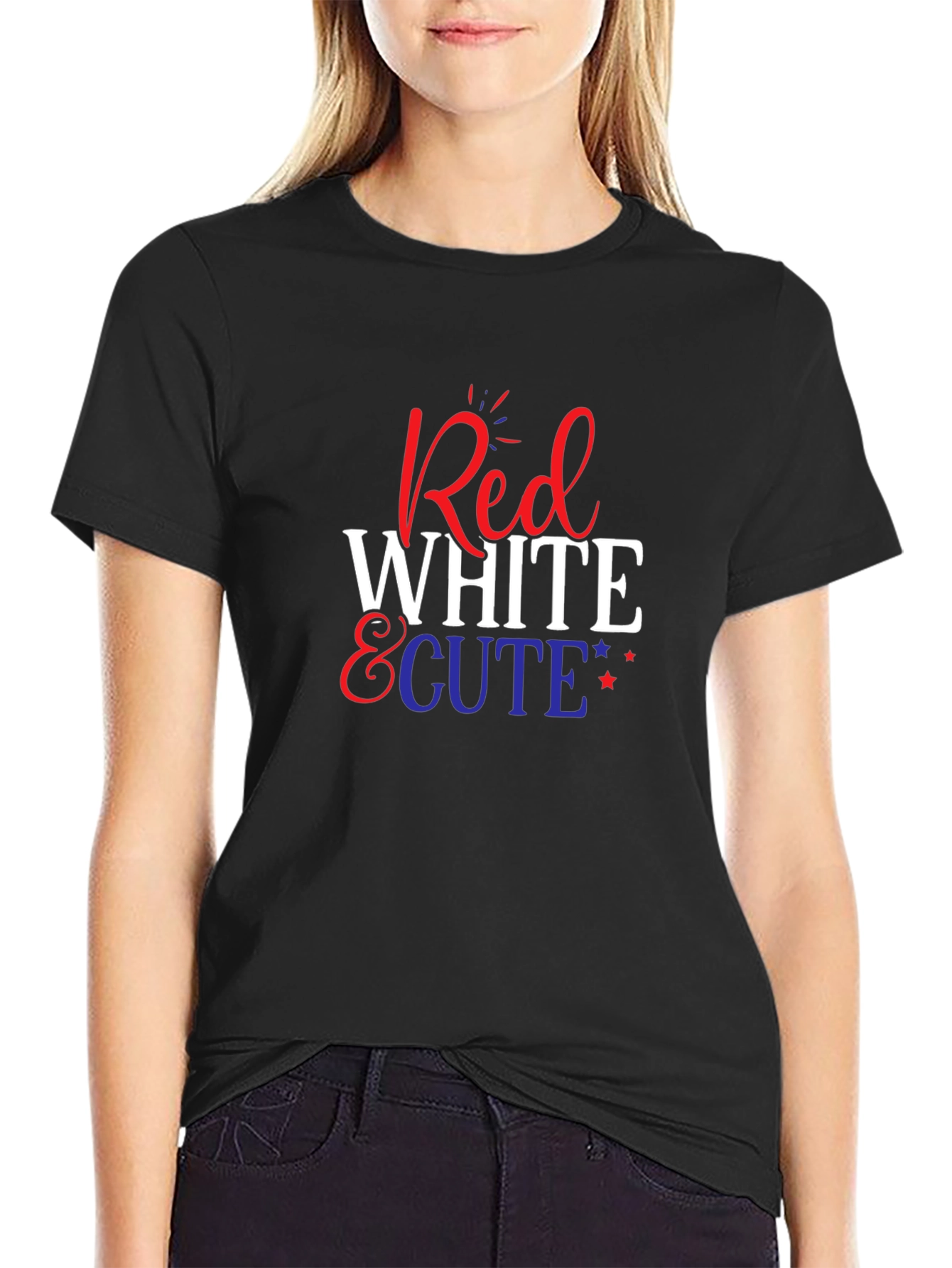 Red White & Cute Patriotic T-Shirt