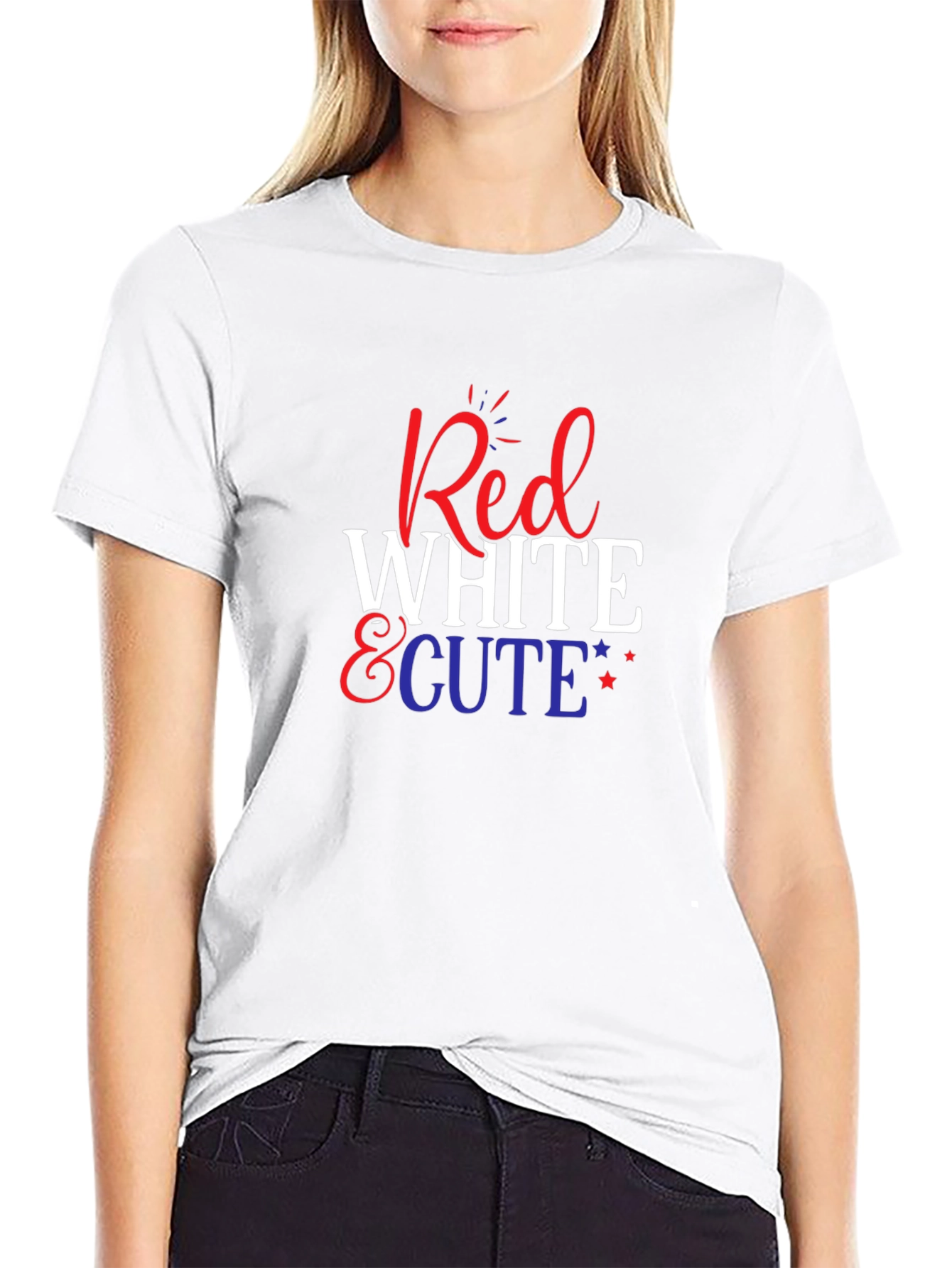 Red White & Cute Patriotic T-Shirt