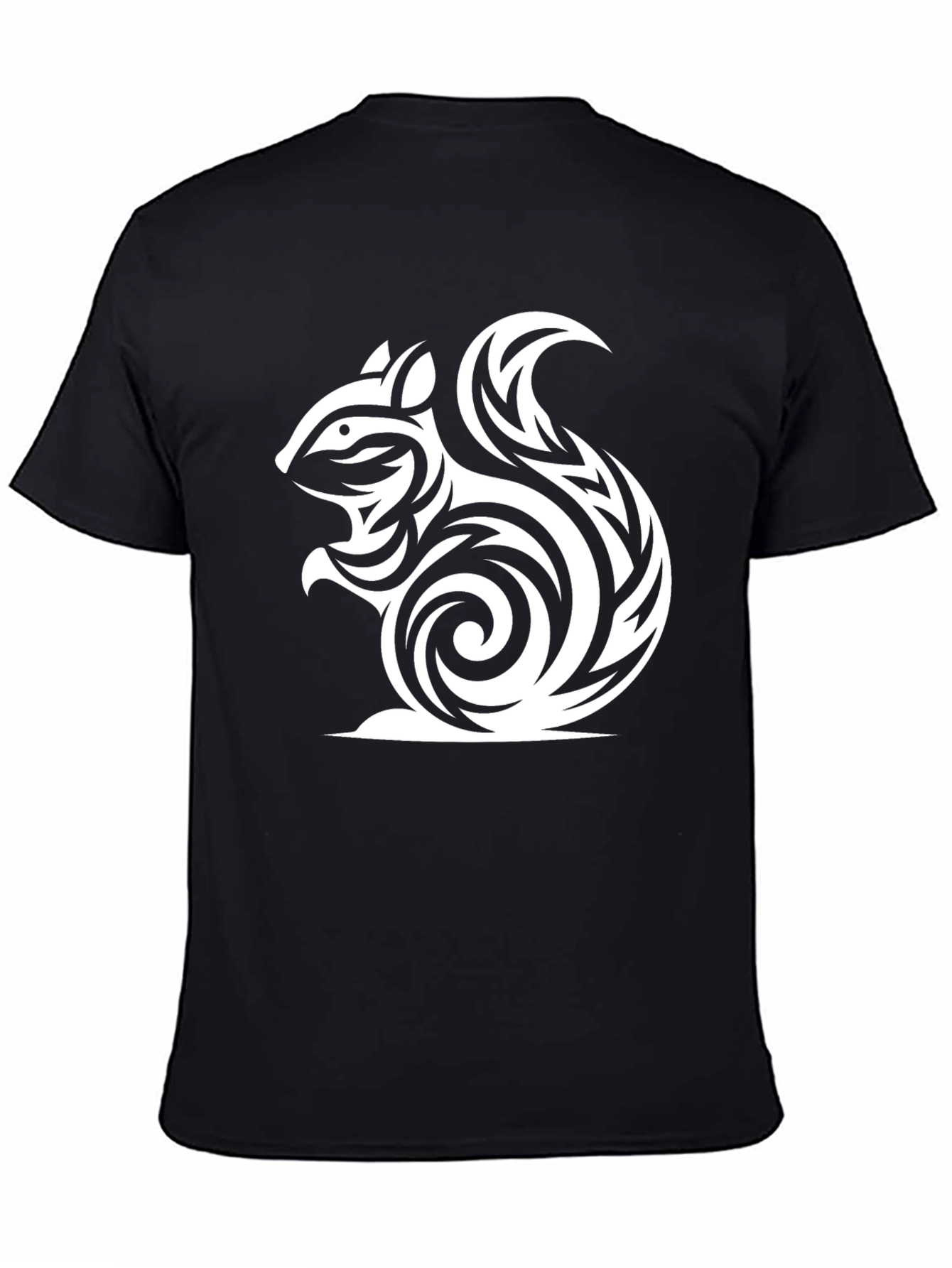 Tribal Squirrel Graphic Tee - Cool Casual Style