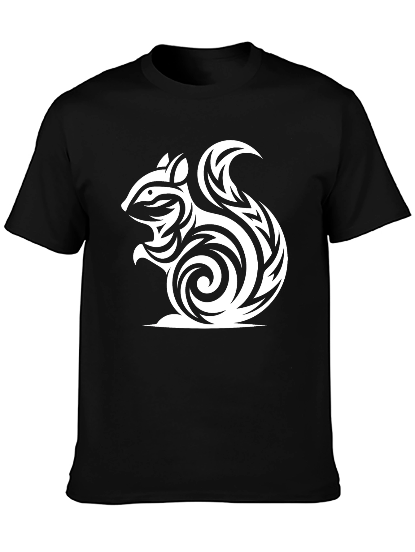 Tribal Squirrel Graphic Tee - Cool Casual Style